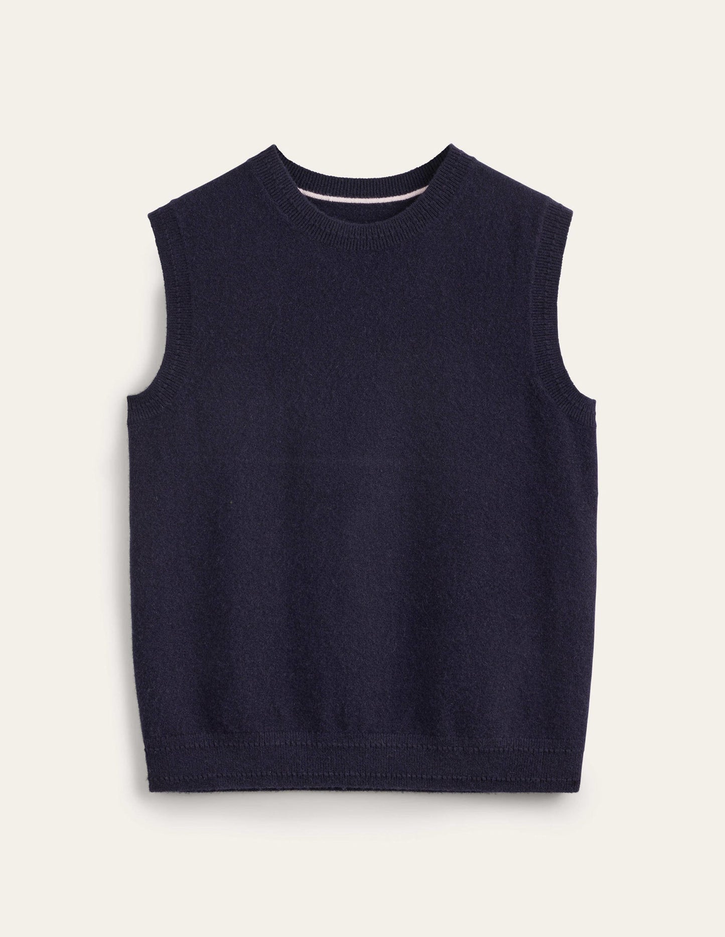 Eva Cashmere Vest-Navy