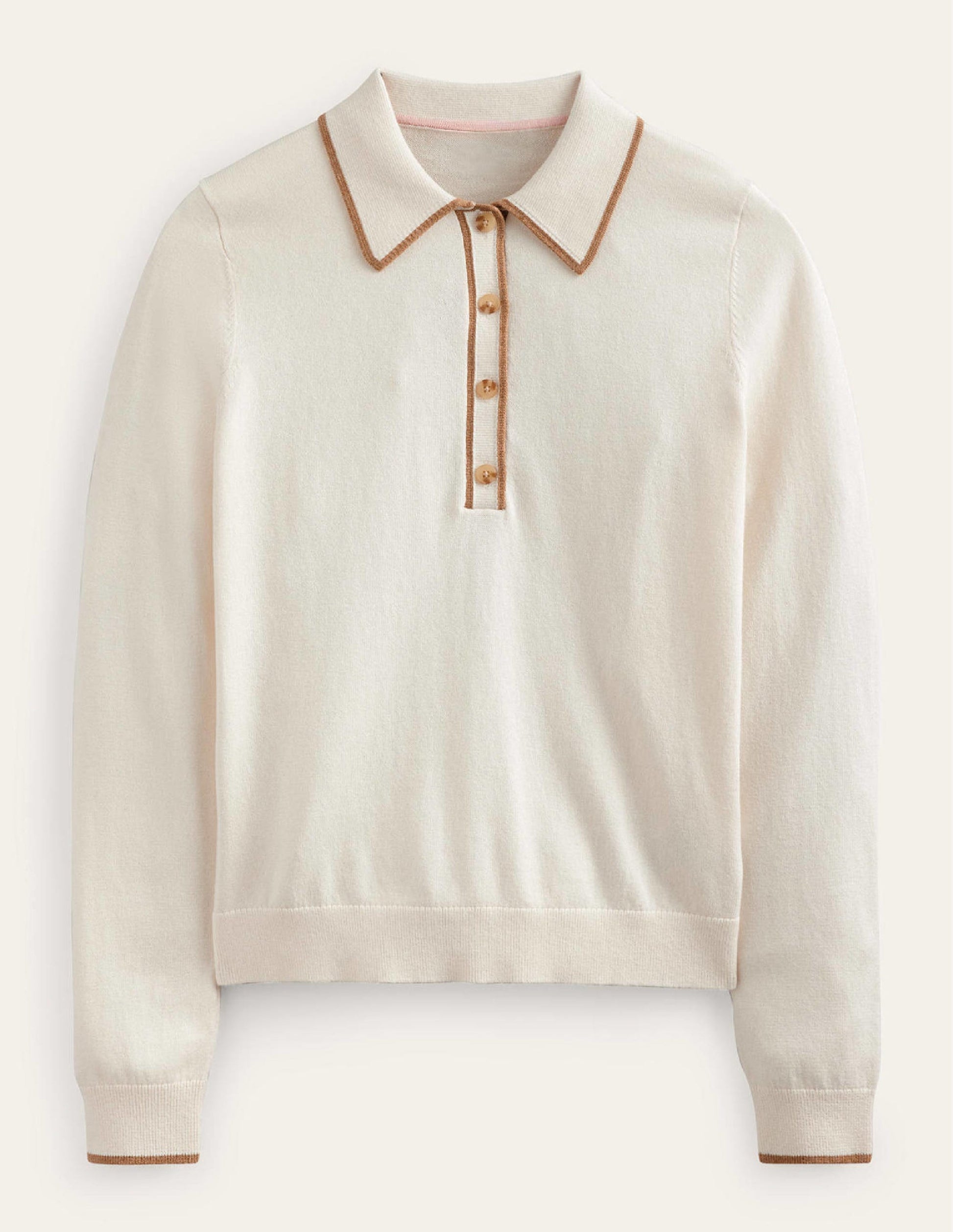 Estelle Henley Sweater-Warm Ivory-5