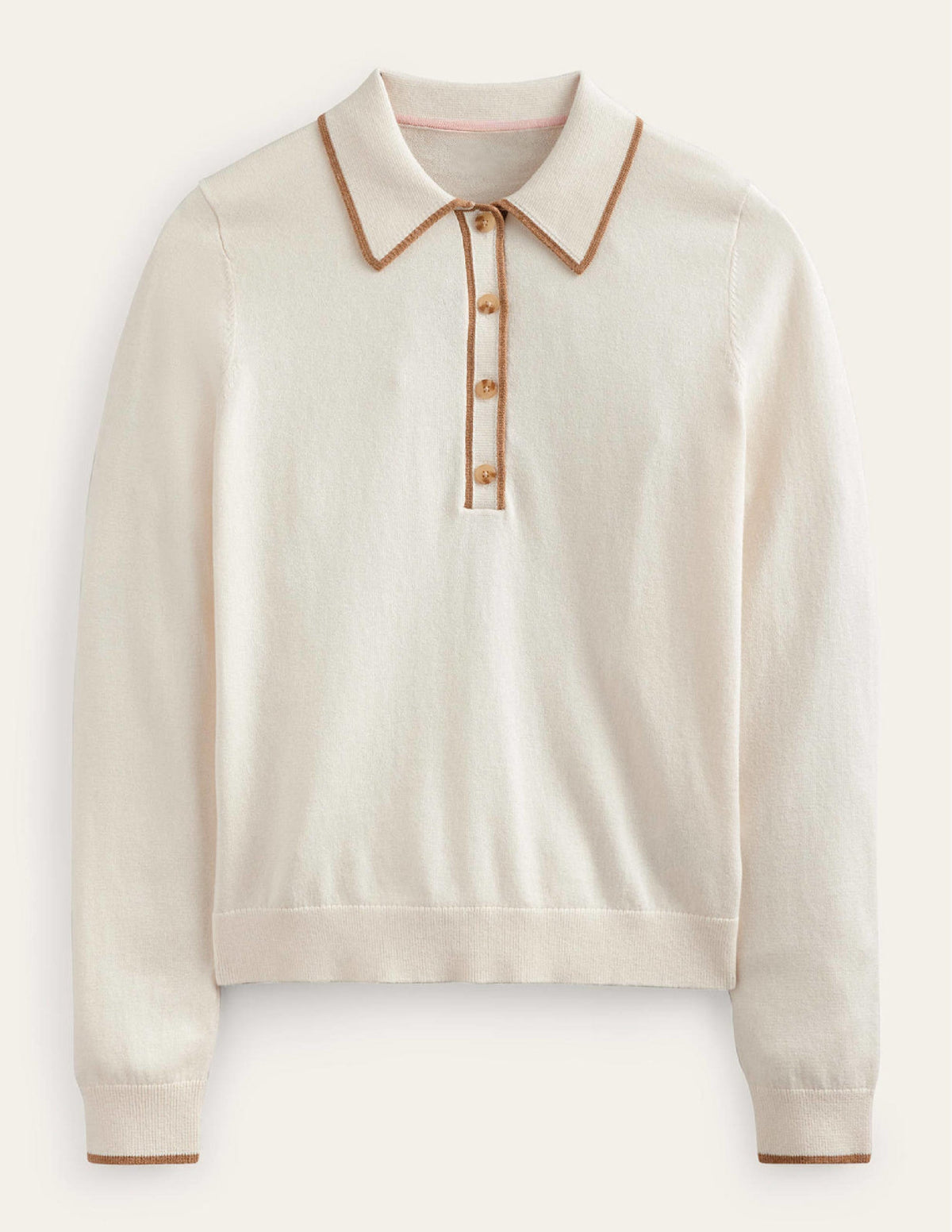 Estelle Henley Sweater-Warm Ivory - Image 5