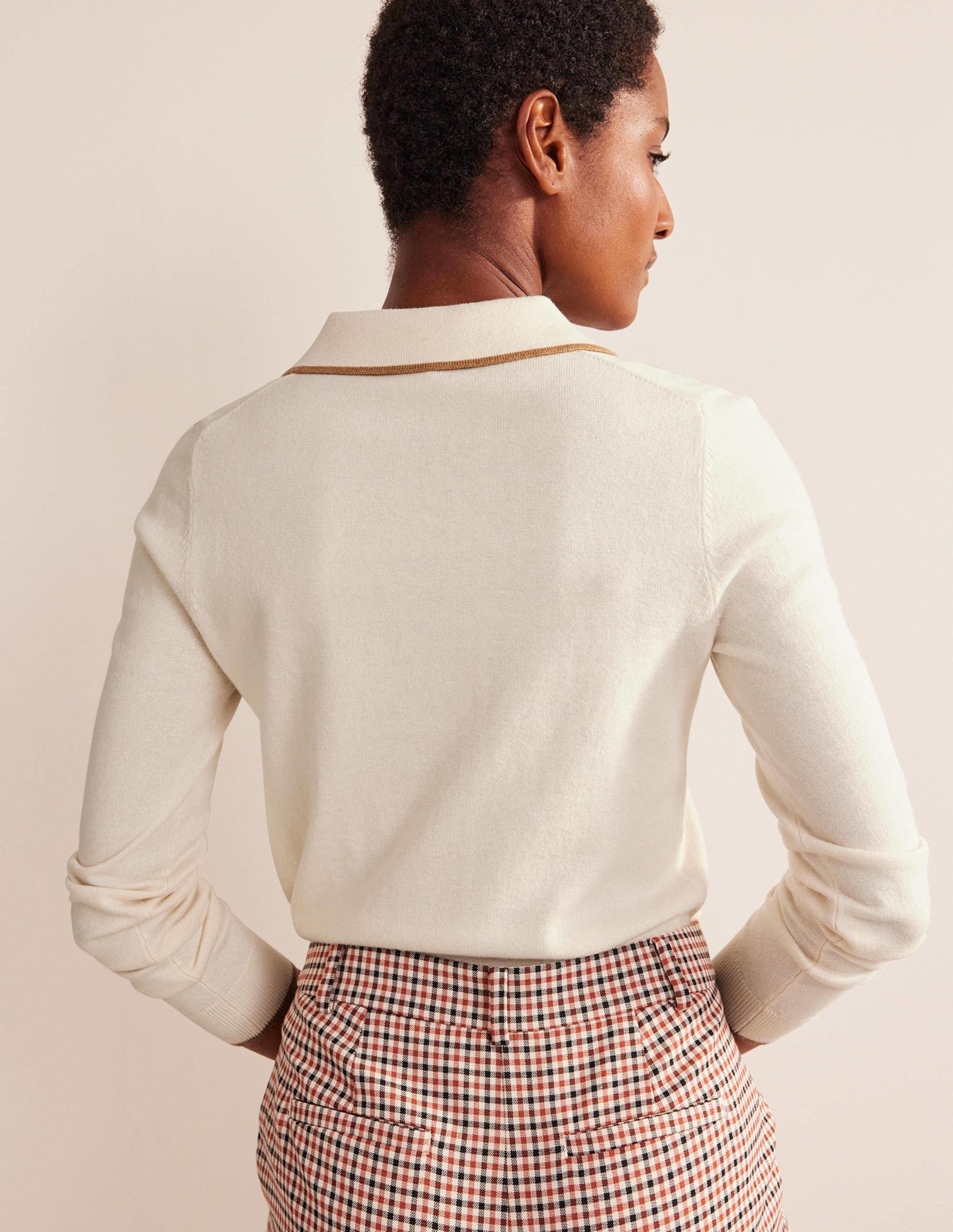 Estelle Henley Sweater-Warm Ivory - Image 3