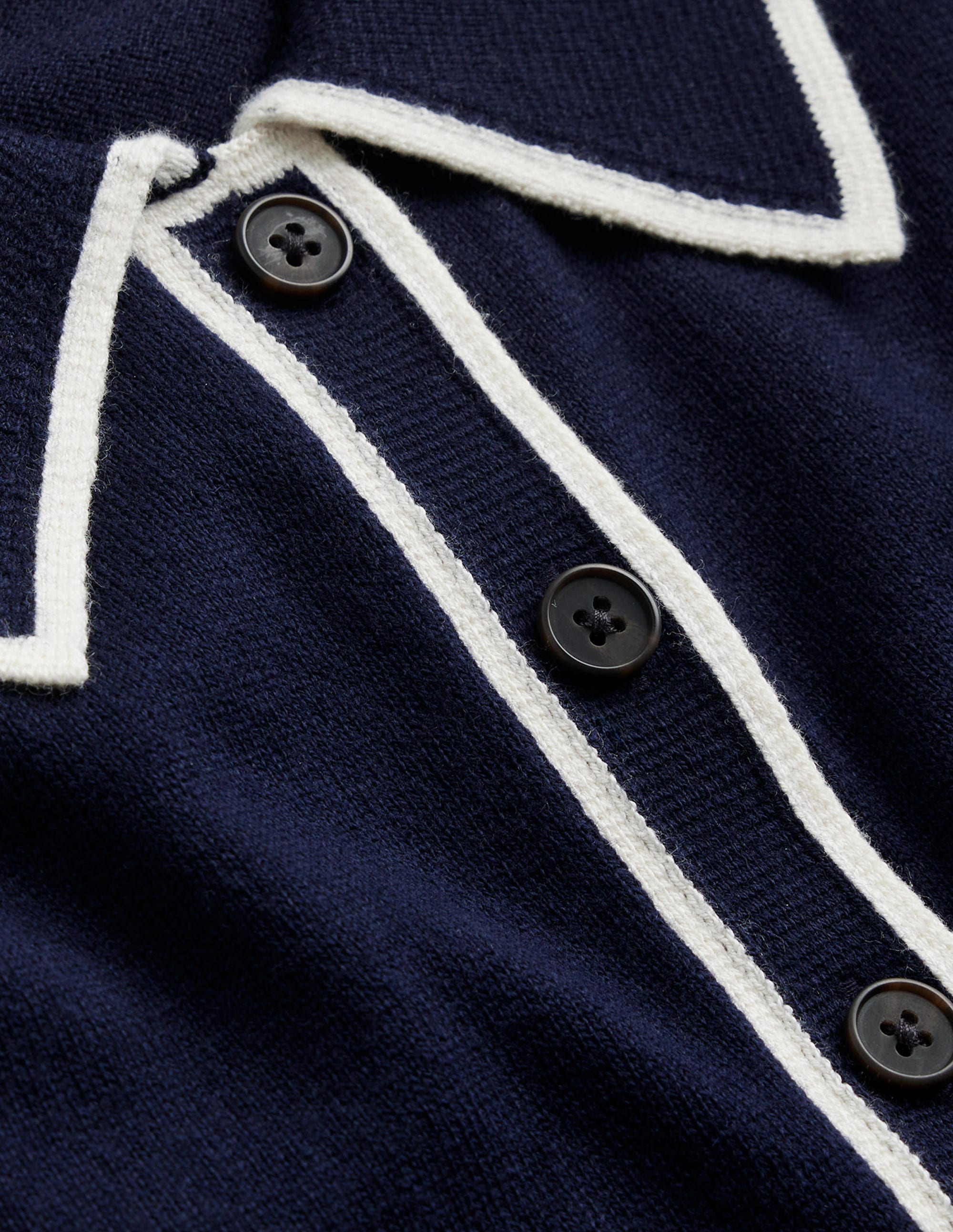Estelle Henley Sweater-Navy - Image 6