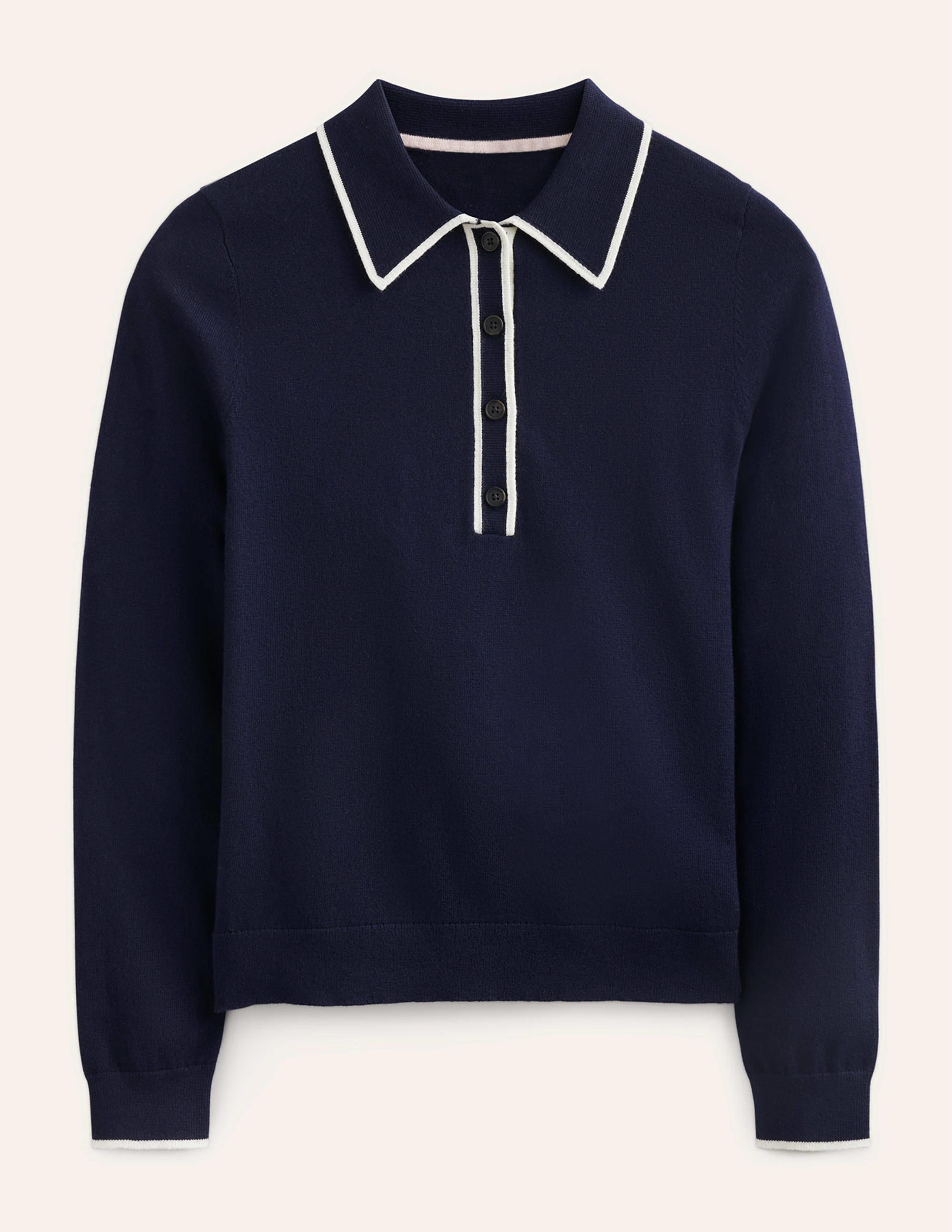 Estelle Henley Sweater-Navy - Image 5