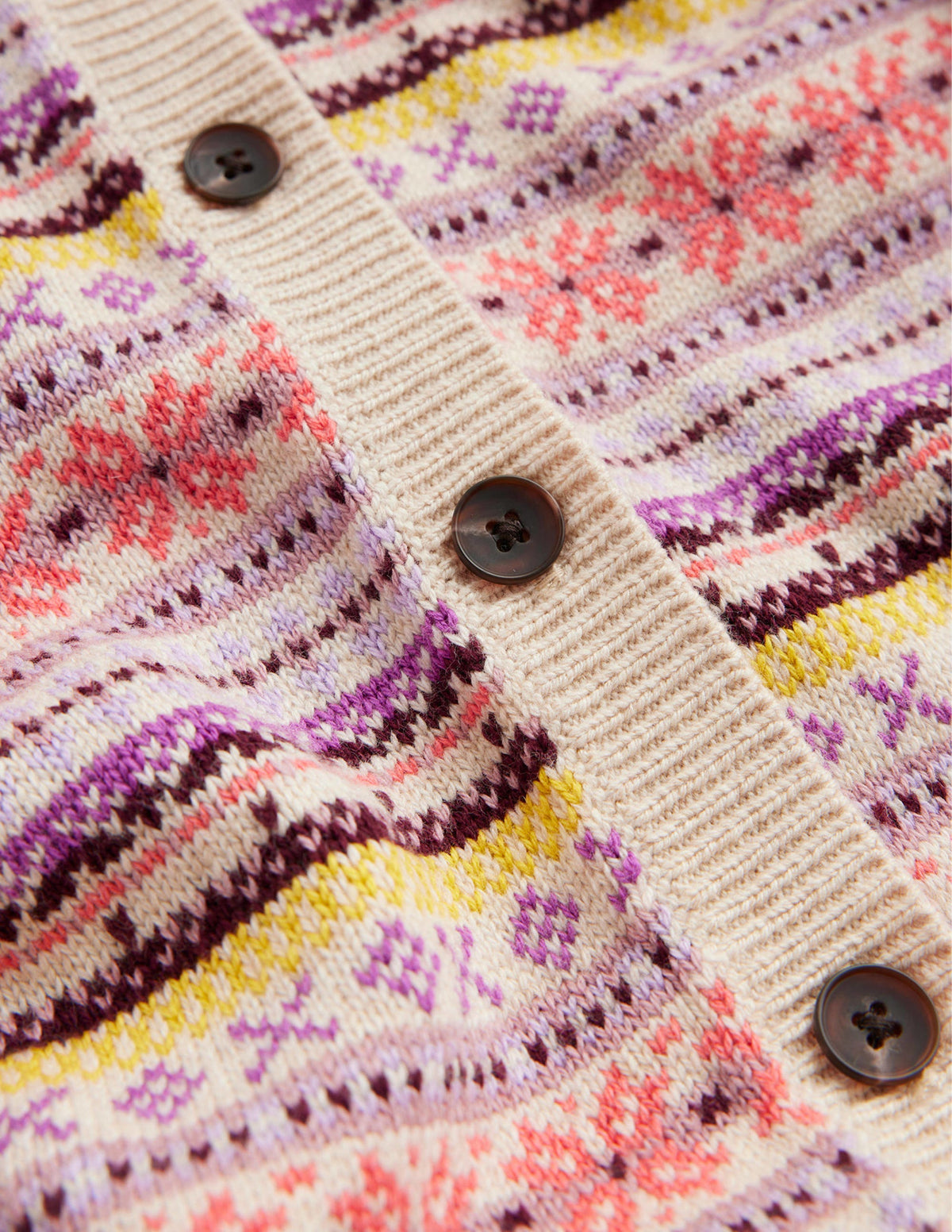 Edie Fair Isle Cardigan-Chalky Pink Fair Isle - Image 8