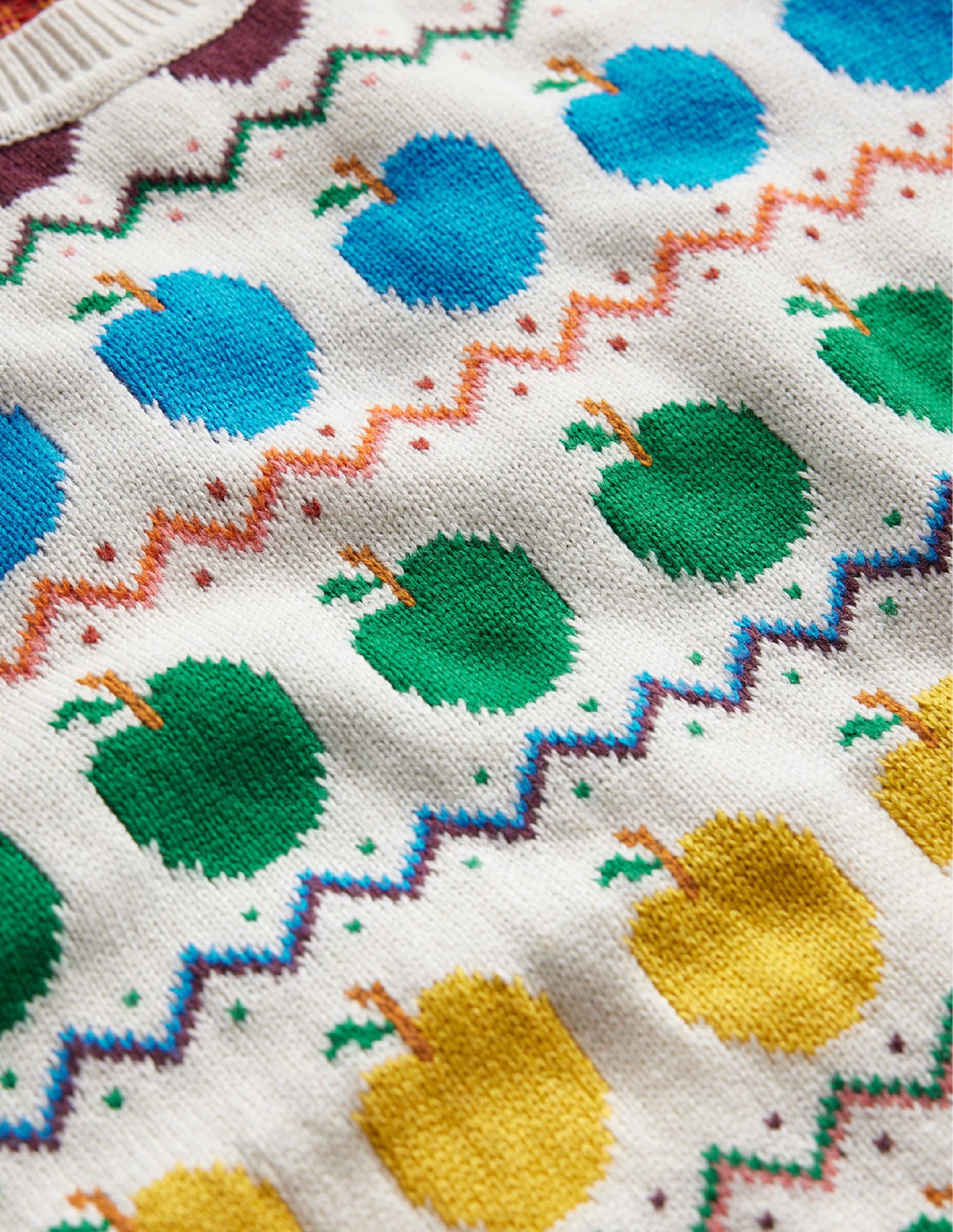 Edie Fair Isle Sweater-Apple Fair Isle - Image 6