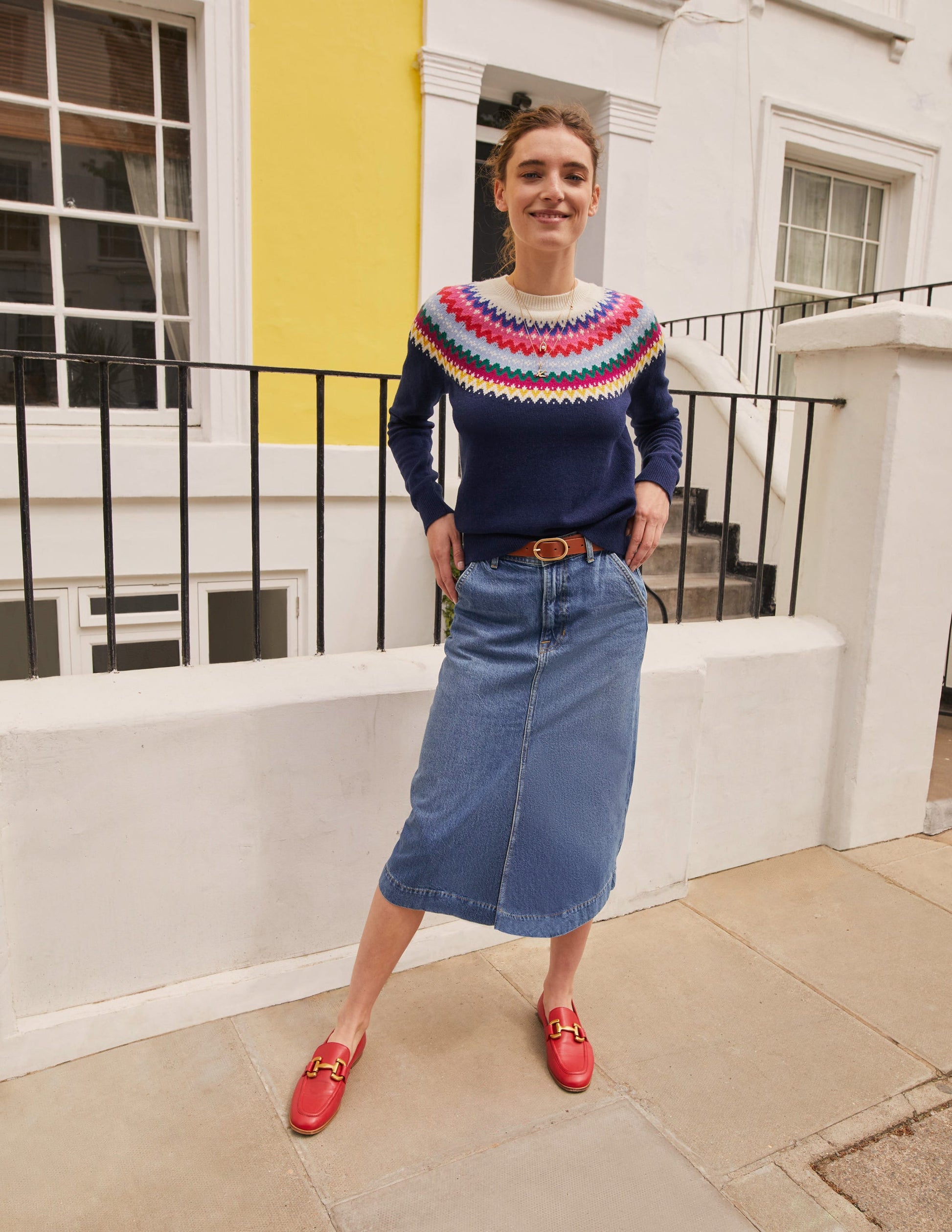 Edie Fair Isle Sweater-Navy Classic Fair Isle-10