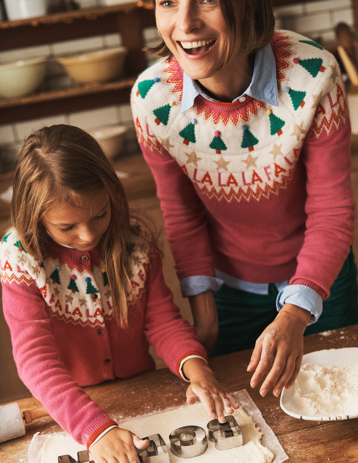 Edie Fair Isle Sweater-Vibrant Pink Fair Isle-7