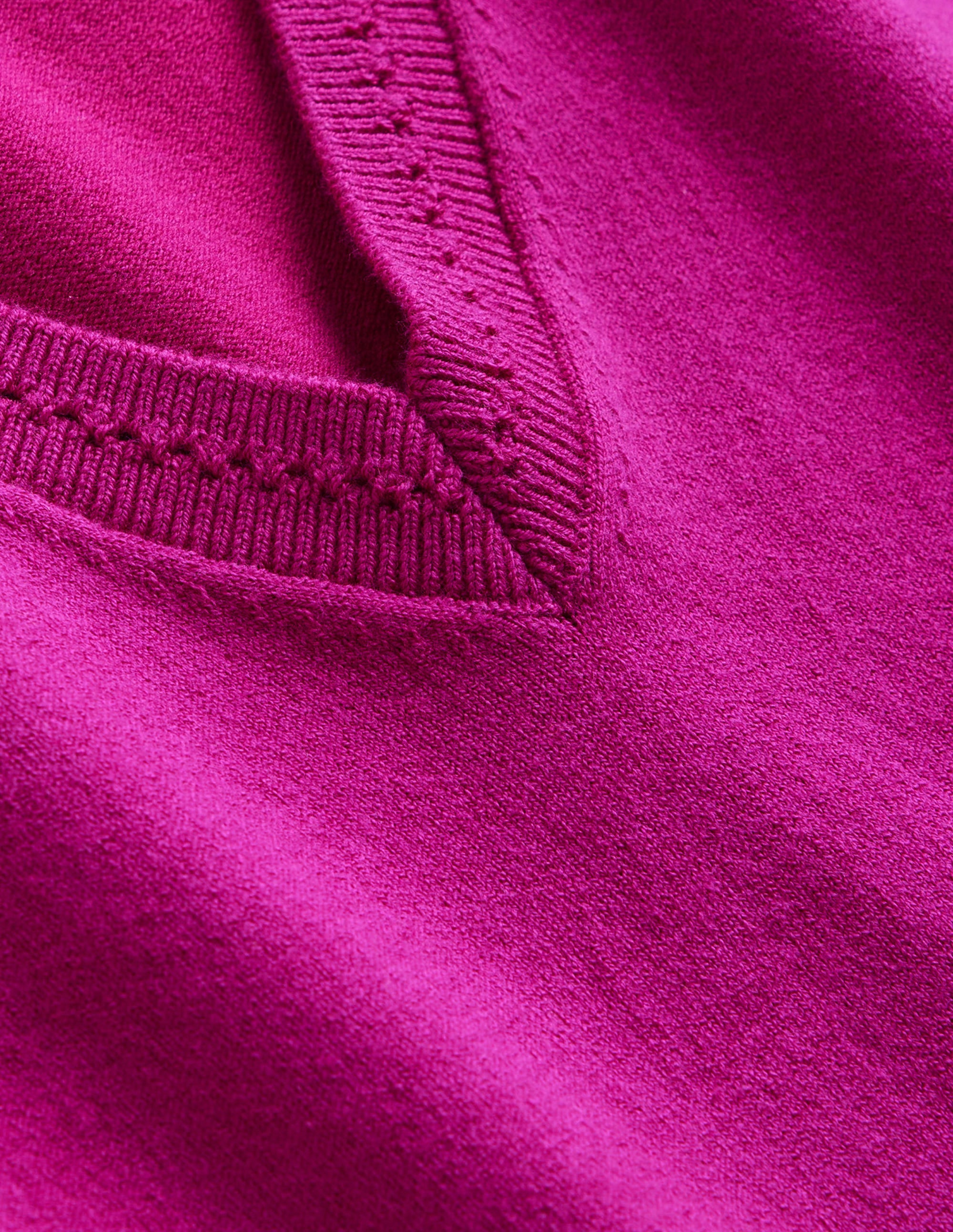 Catriona Cotton V-Neck Vest-Festival Fuchsia - Image 6