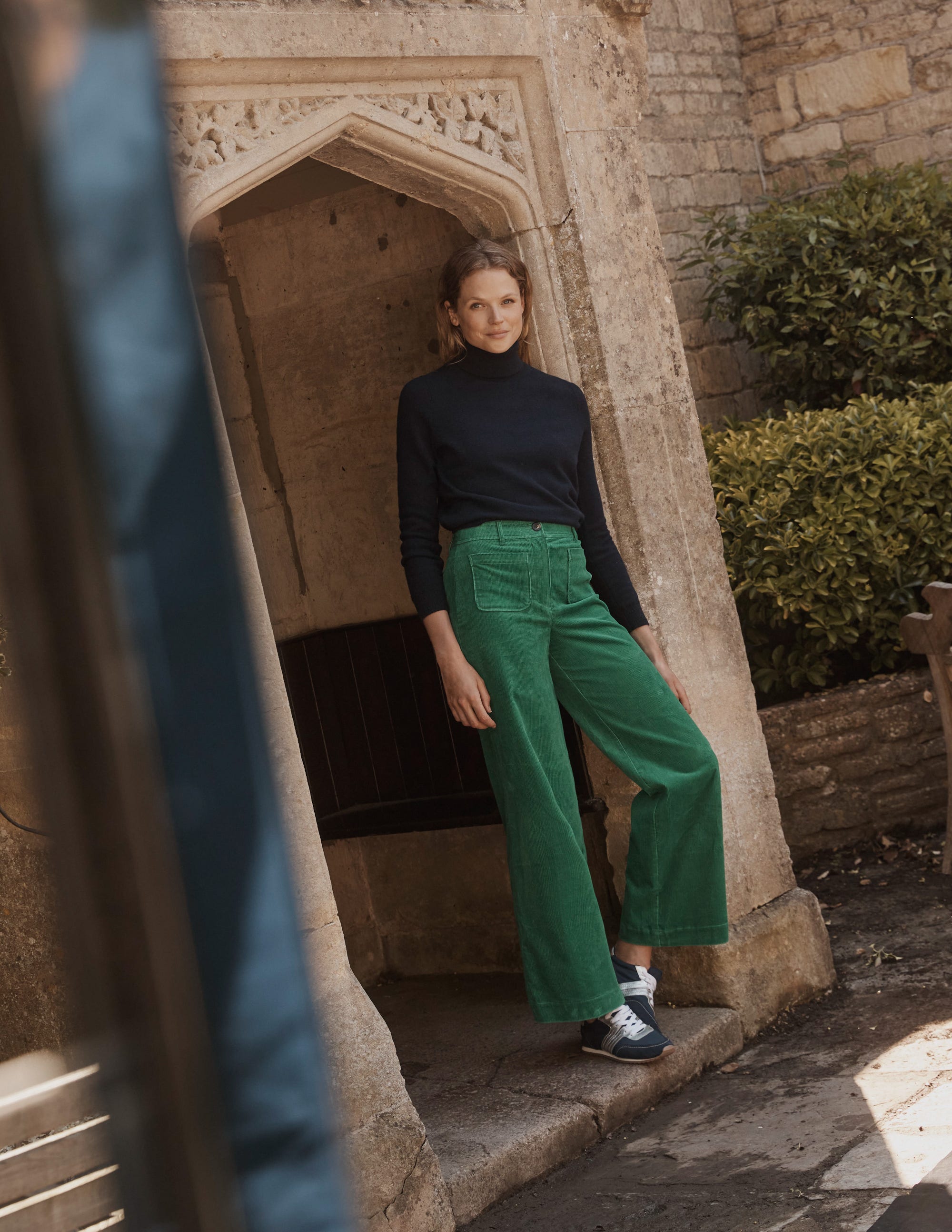 Catriona Roll Neck Sweater-Navy - Image 5