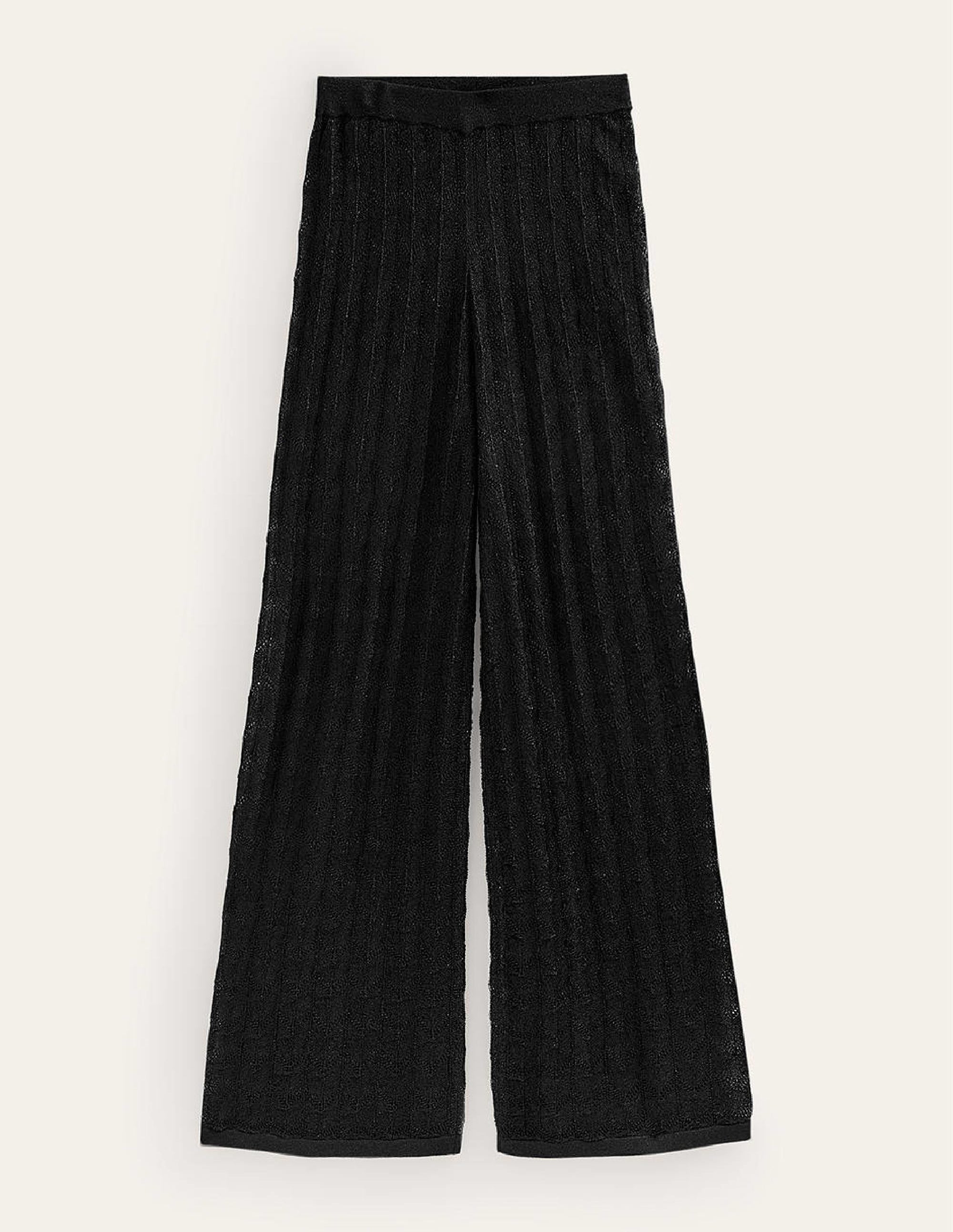 Knitted Beach Pants-Metallic Black - Image 5