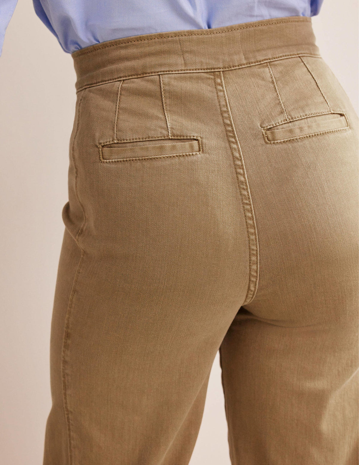 Sailor Wide Leg Pants-Wheat-2