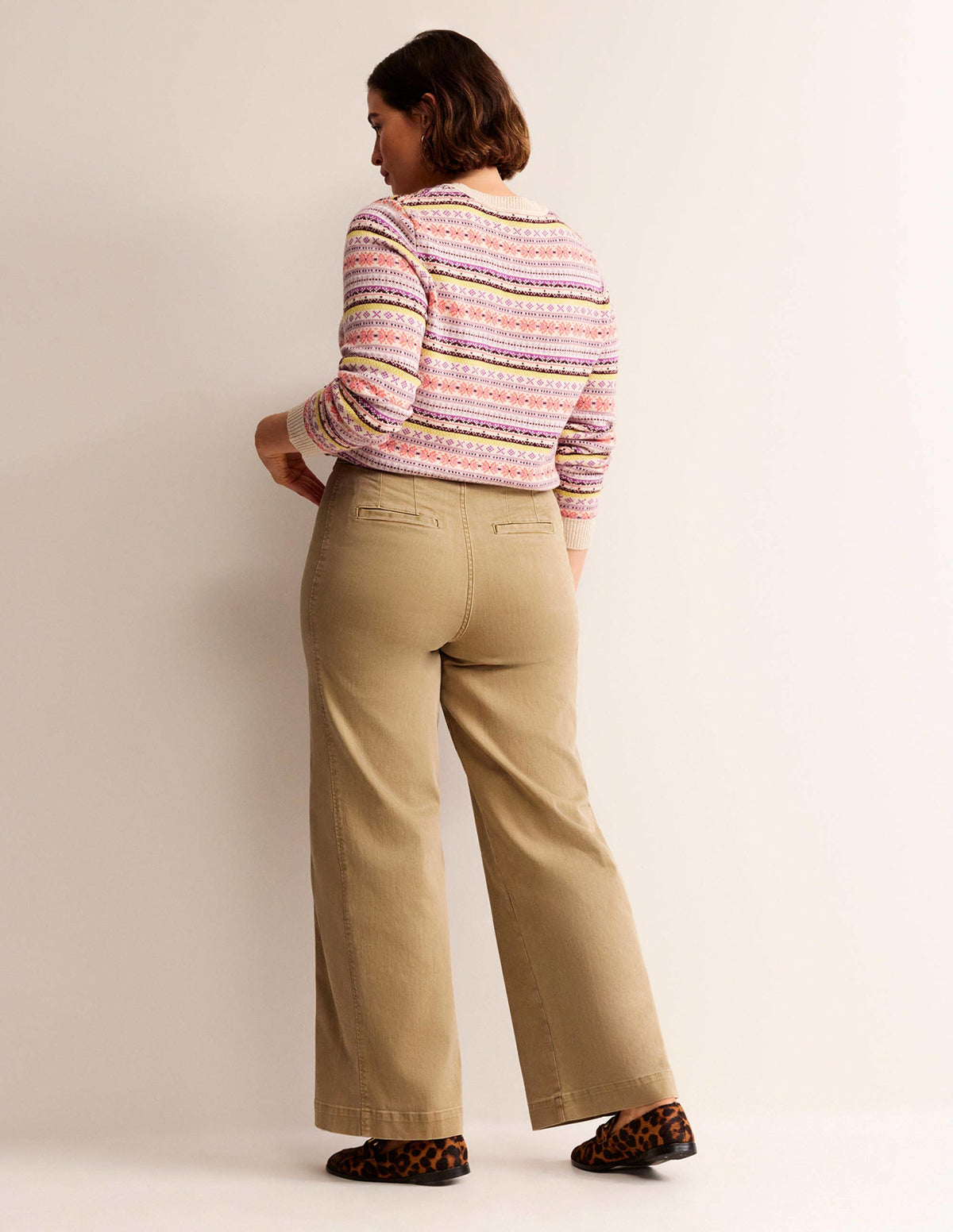 Sailor Wide Leg Pants-Wheat - Image 7