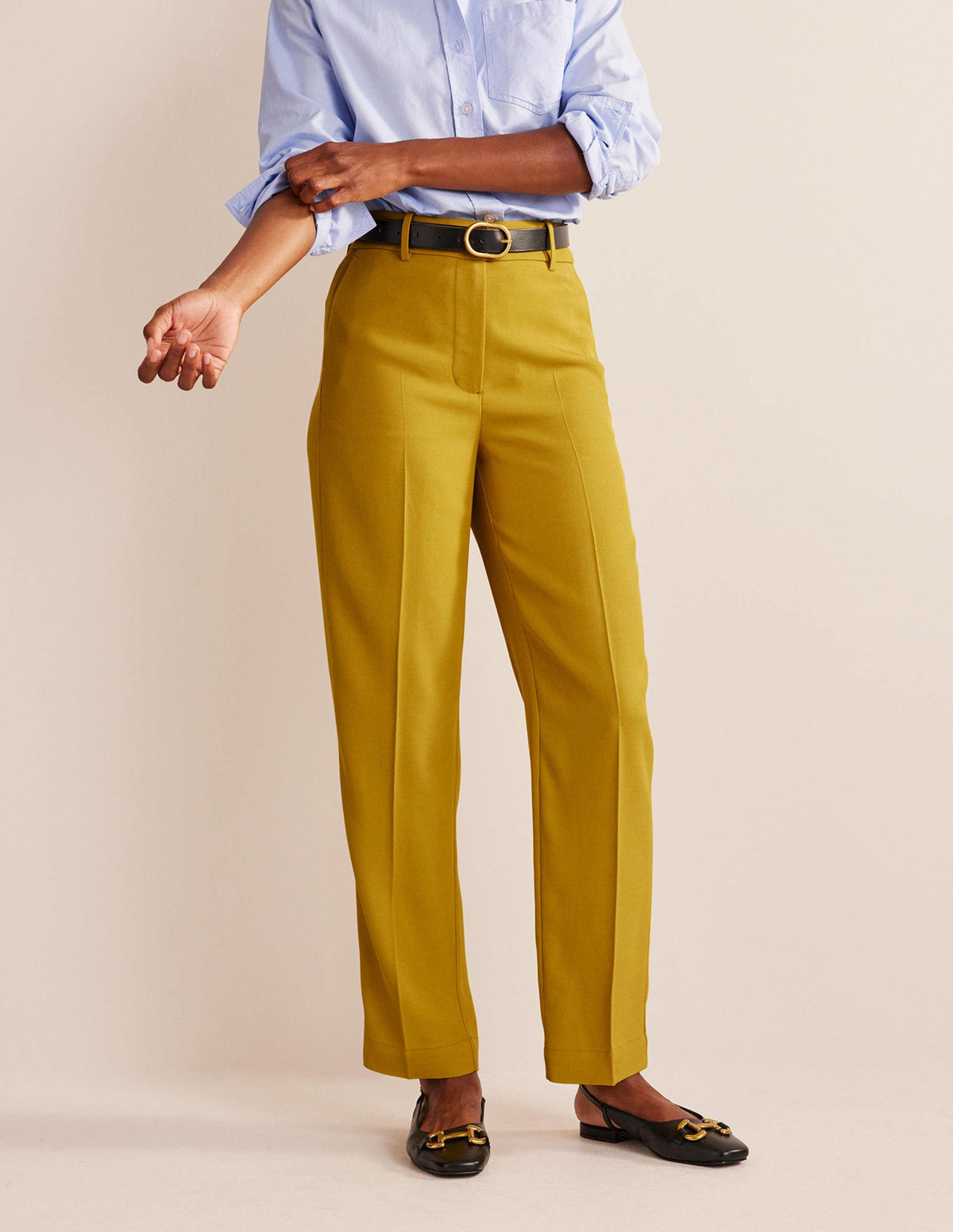 Tailored Tapered Pants-Citronelle-4