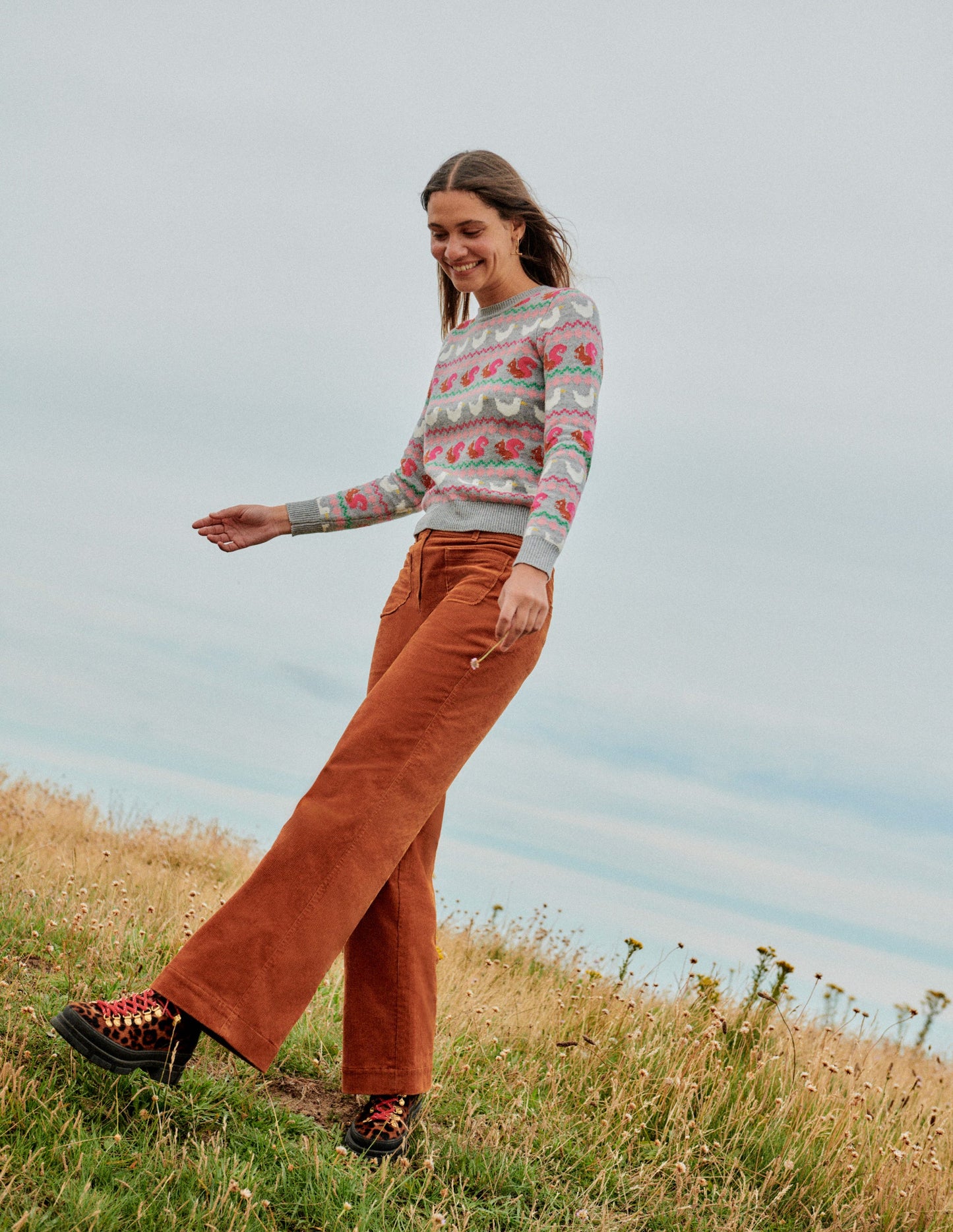 Westbourne Corduroy Pants-Pumpkin