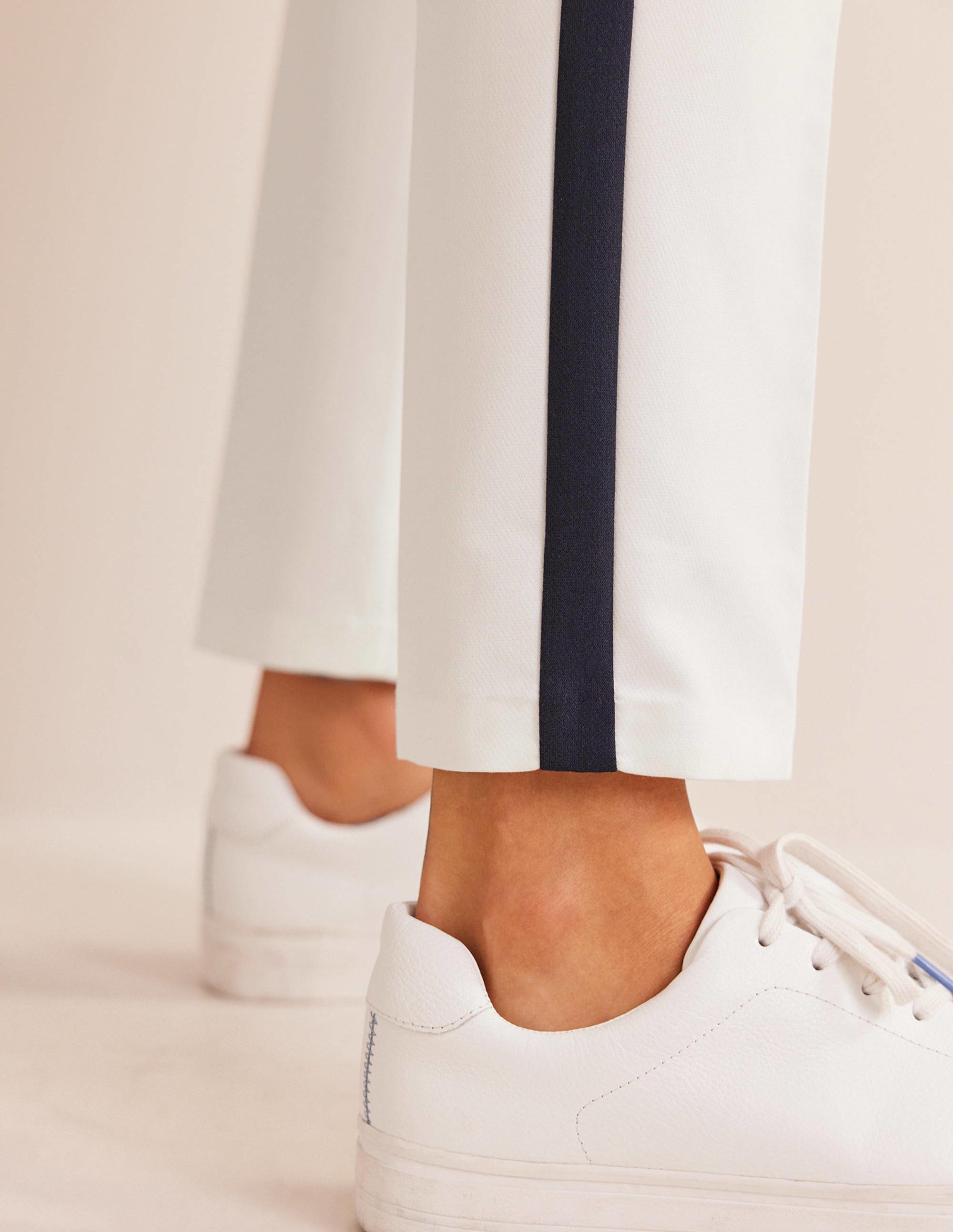 Kew Side Stripe Pants-Ivory w/side stripe - Image 2