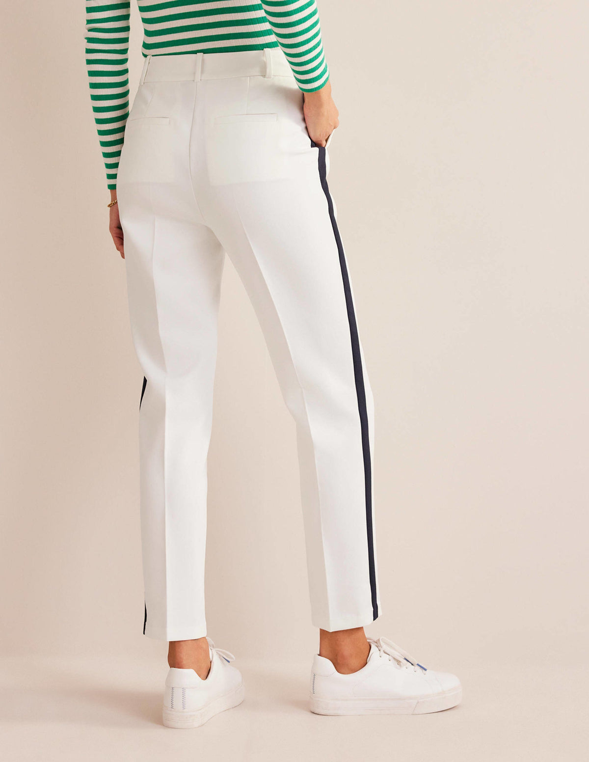 Kew Side Stripe Pants-Ivory w/side stripe-3