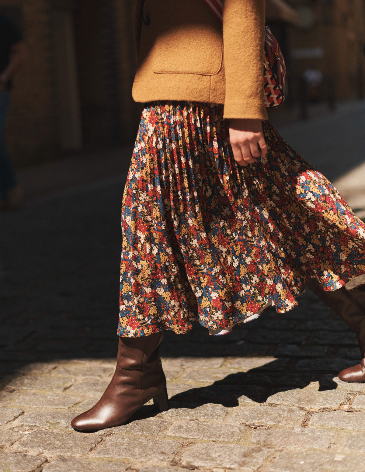 Pleated Midi Skirt-Multi, Botanic Dawn - Image 8