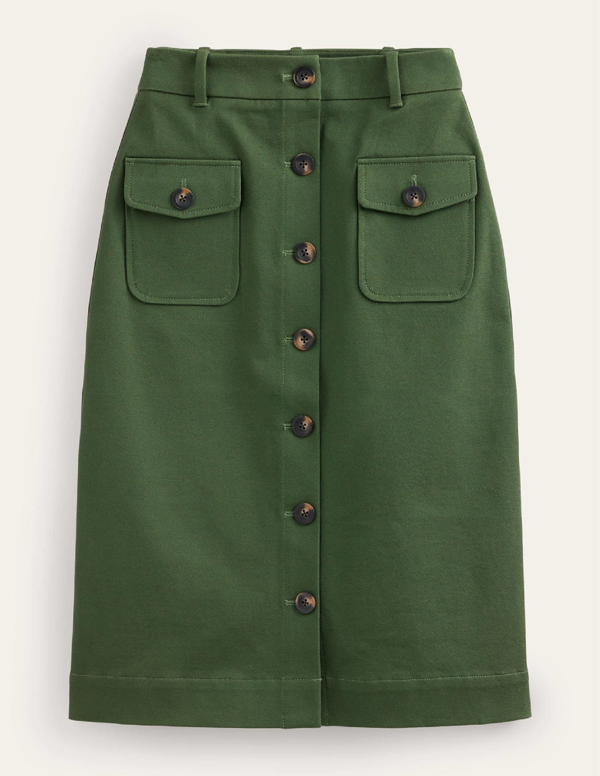Utility Pocket Midi Skirt-Winter Green - Image 5