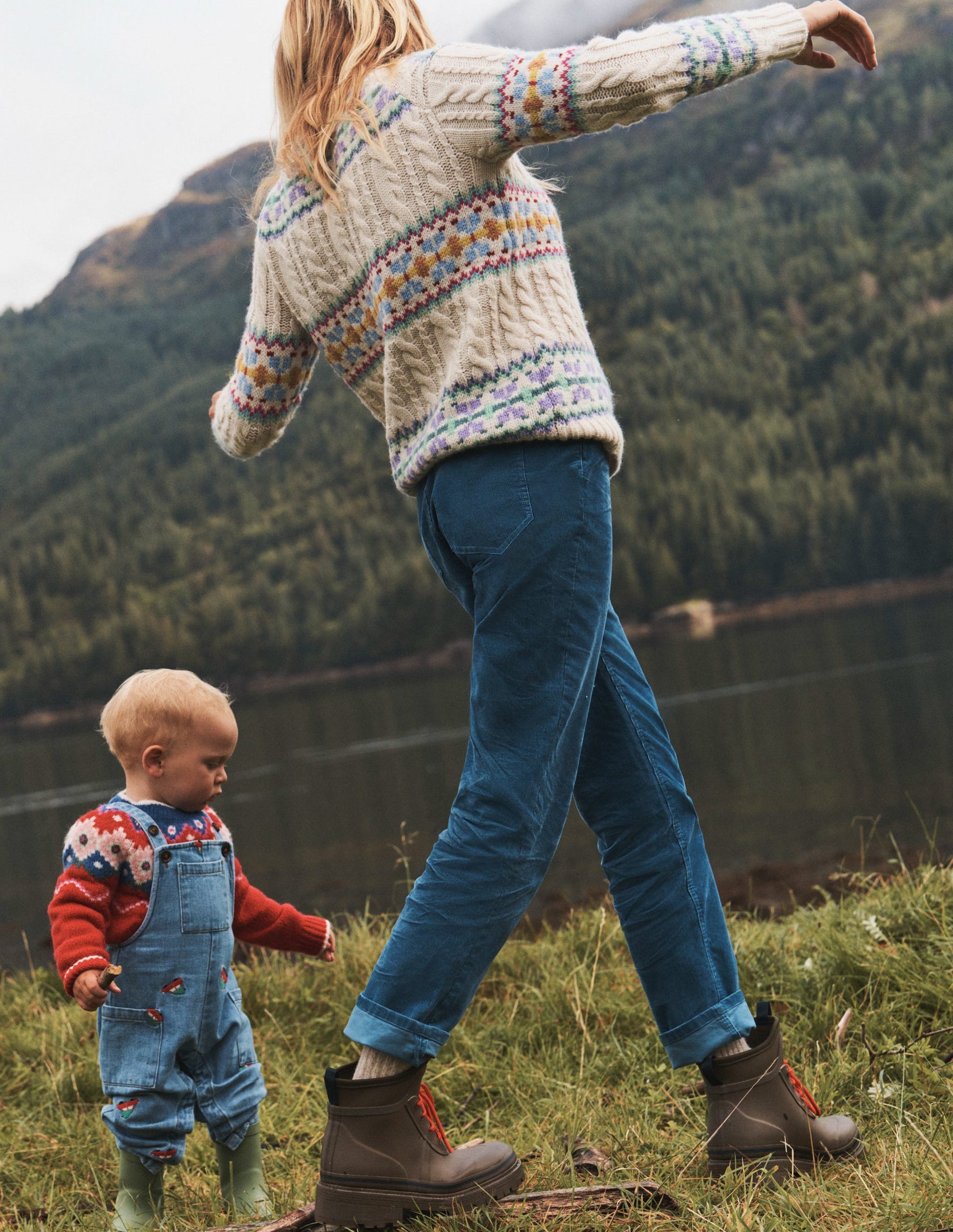 5 Pocket Cord Slim Jeans-Azure-6