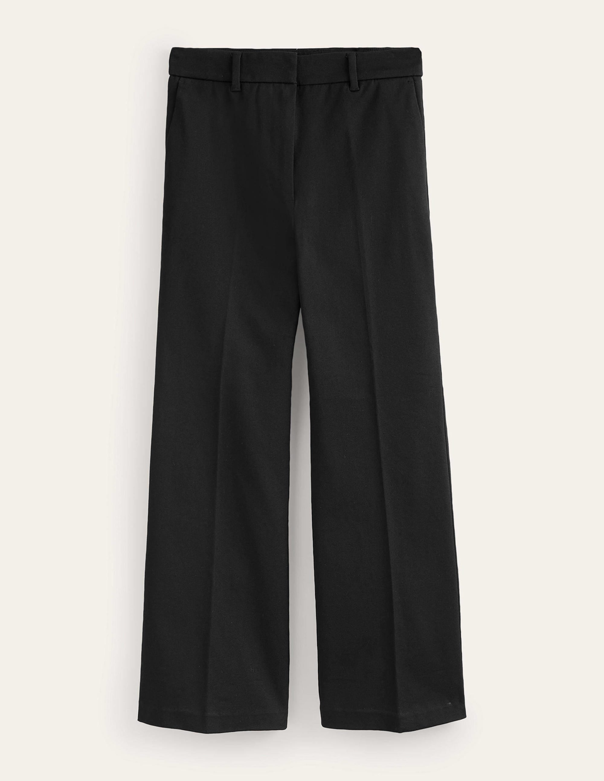 Bi-Stretch Crop Flare Pants-Black - Image 7