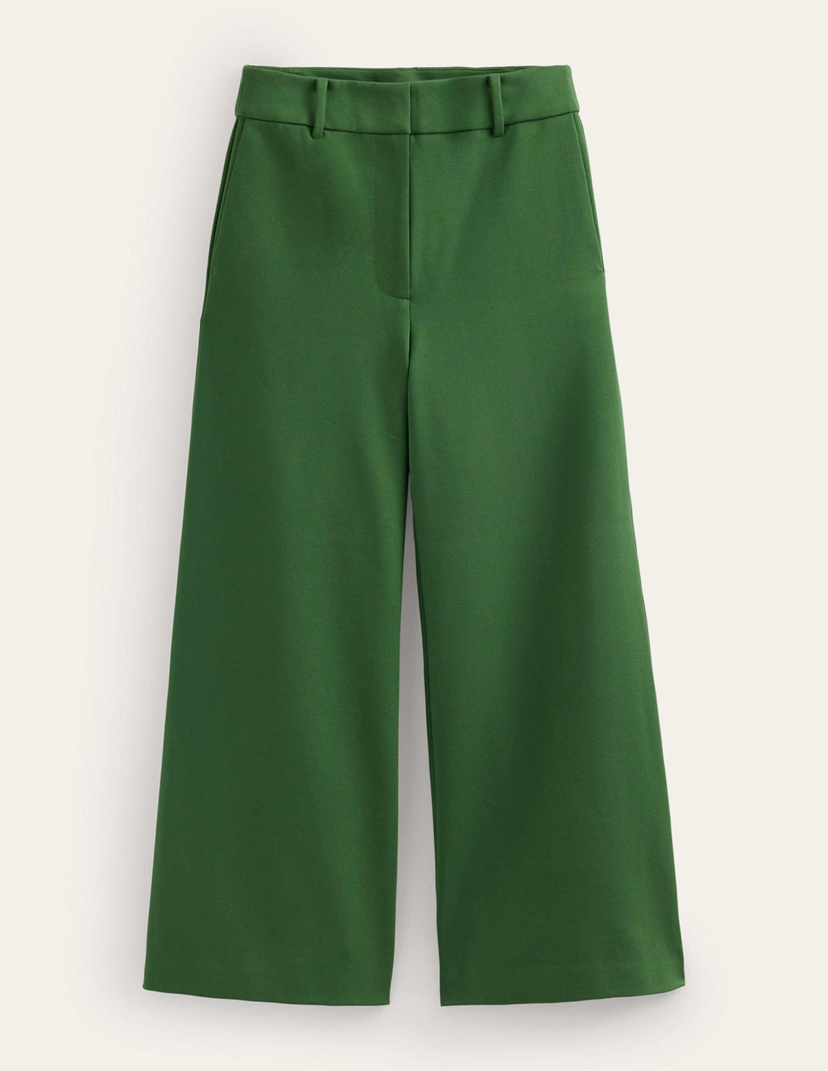 Wide-Leg Ponte Culottes-Winter Green-5