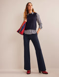 Brompton Jersey Pants-Navy