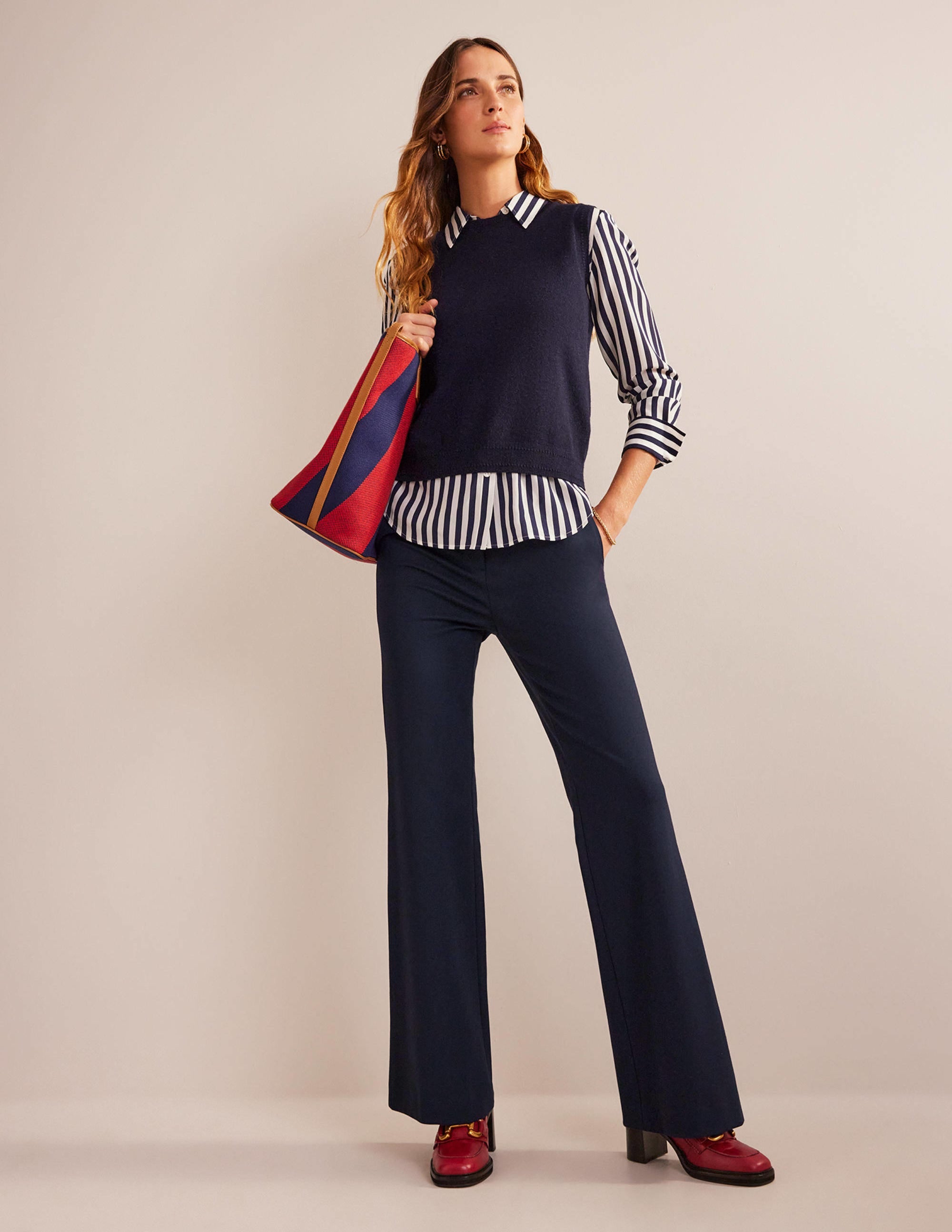 Brompton Jersey Pants-Navy - Image 1