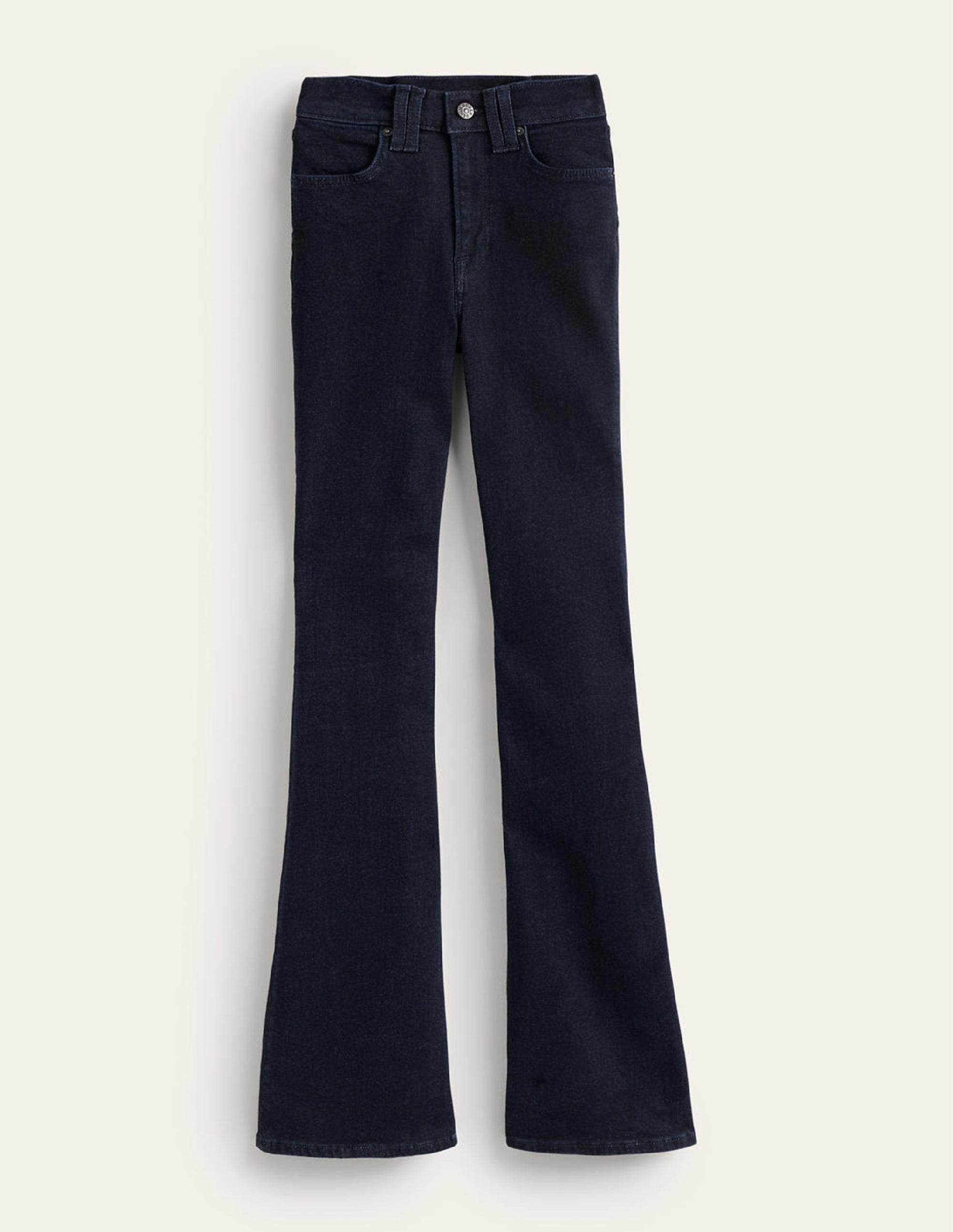 Mid Rise Slim Flare Jeans-Indigo Rinse - Image 6