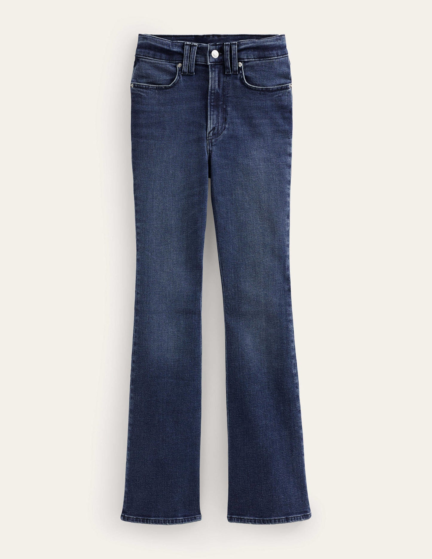 Mid Rise Slim Flare Jeans-Mid Vintage