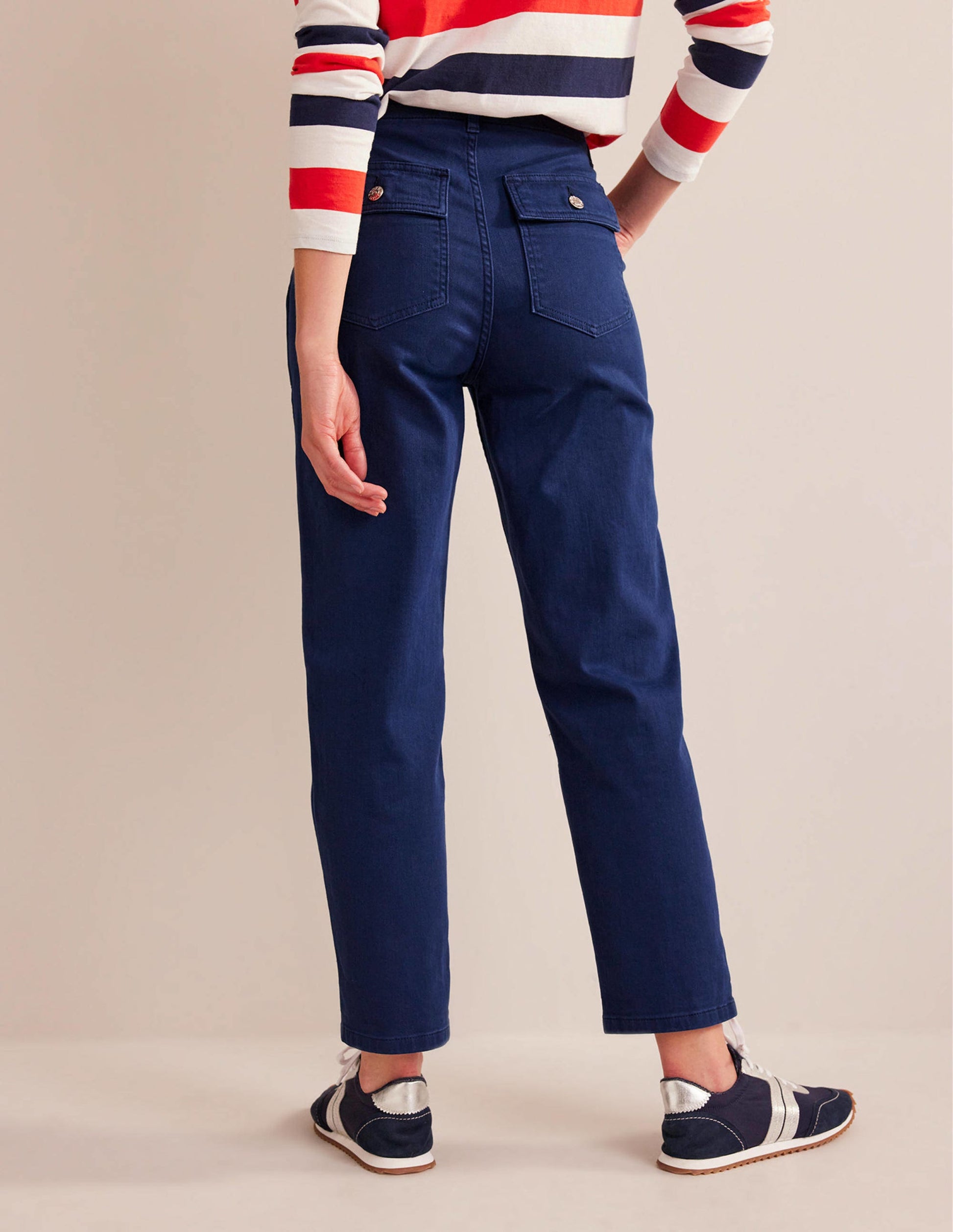 Kensington Casual Pants-Navy-3