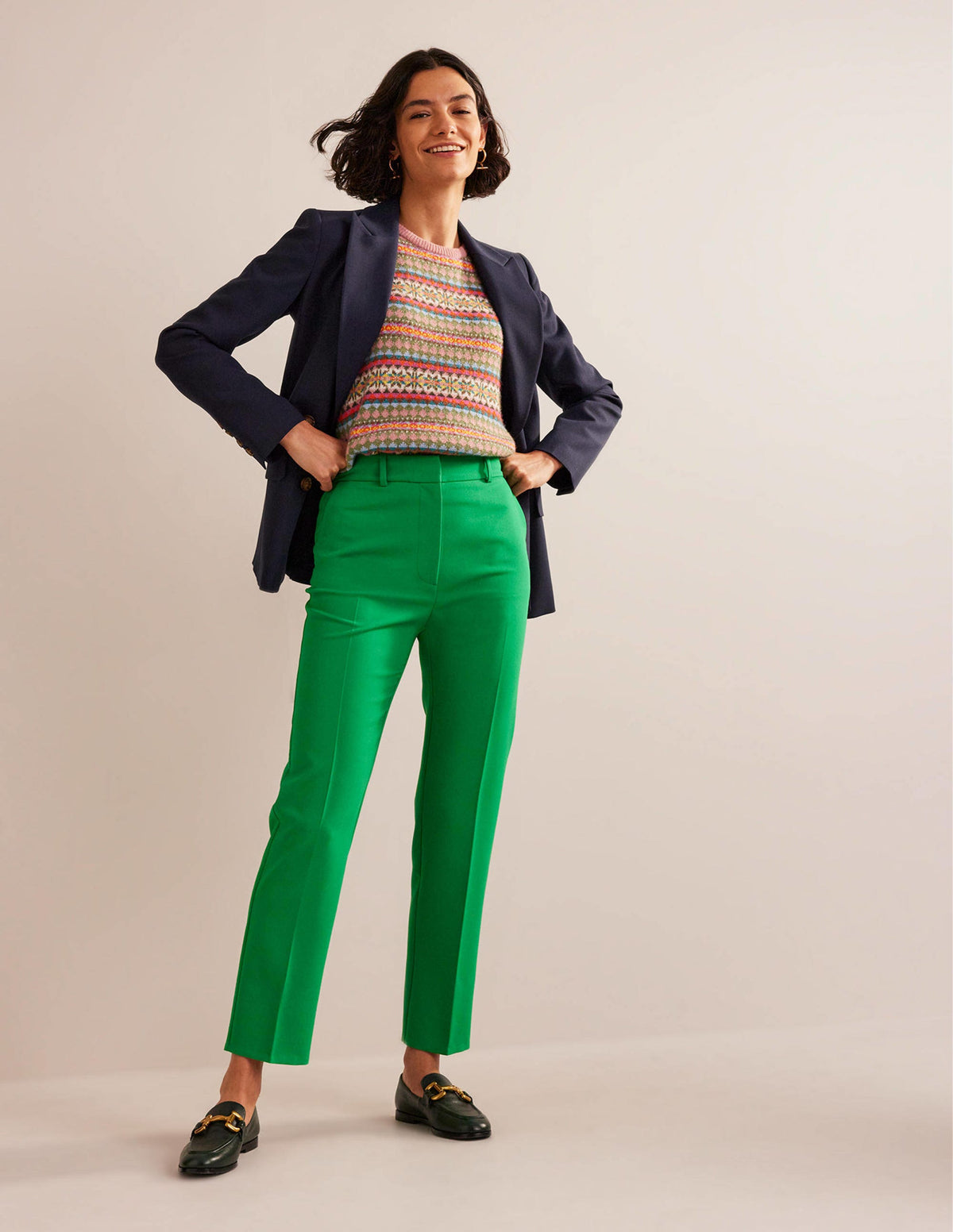 Kew Bi-Stretch Pants-Rich Emerald - Image 1