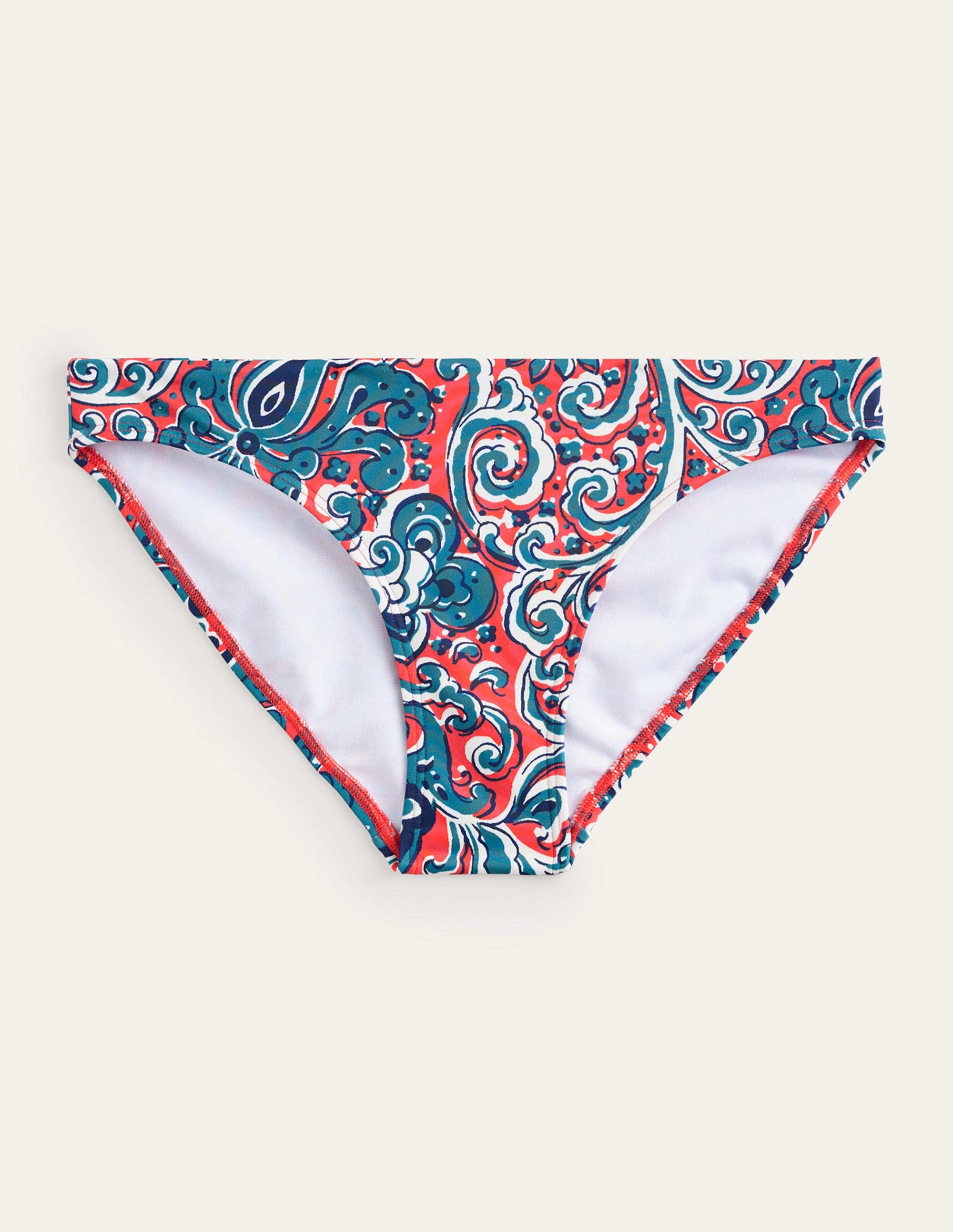 Classic Bikini Bottoms-Dahlia Red, Botanic Terrace - Image 5