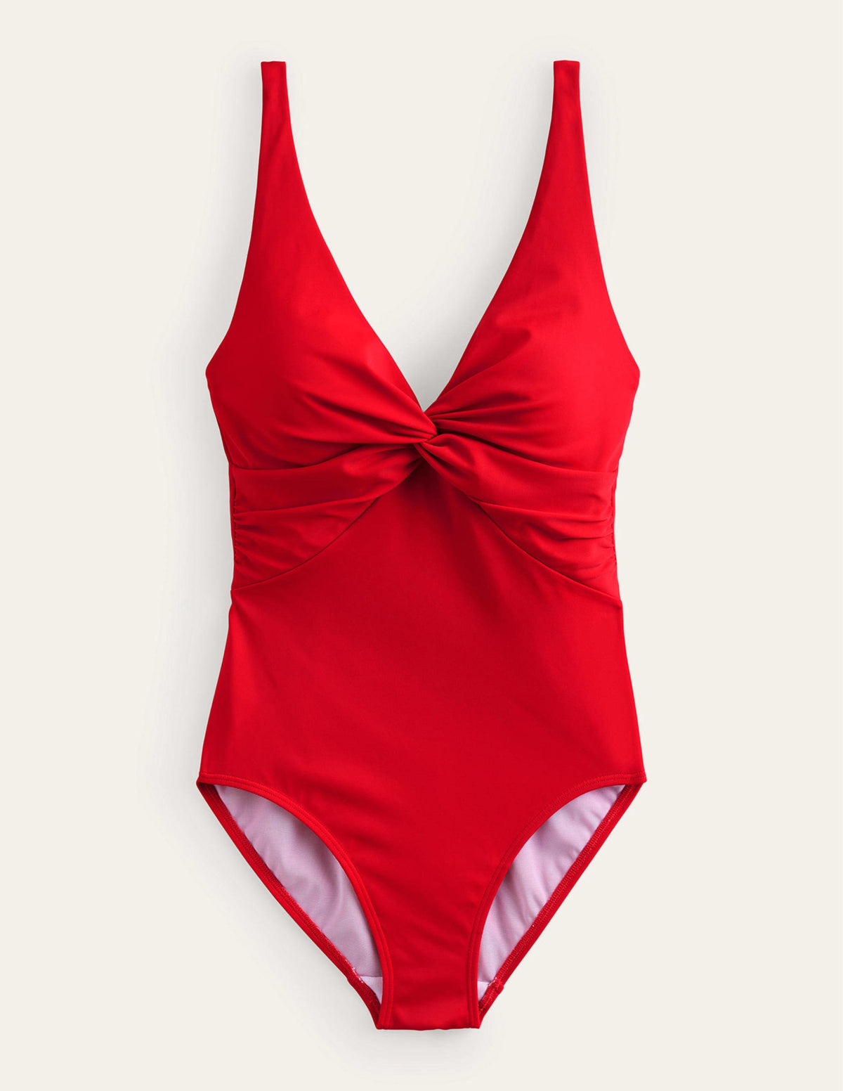 Twist Classic Swimsuit-Red - Image 5