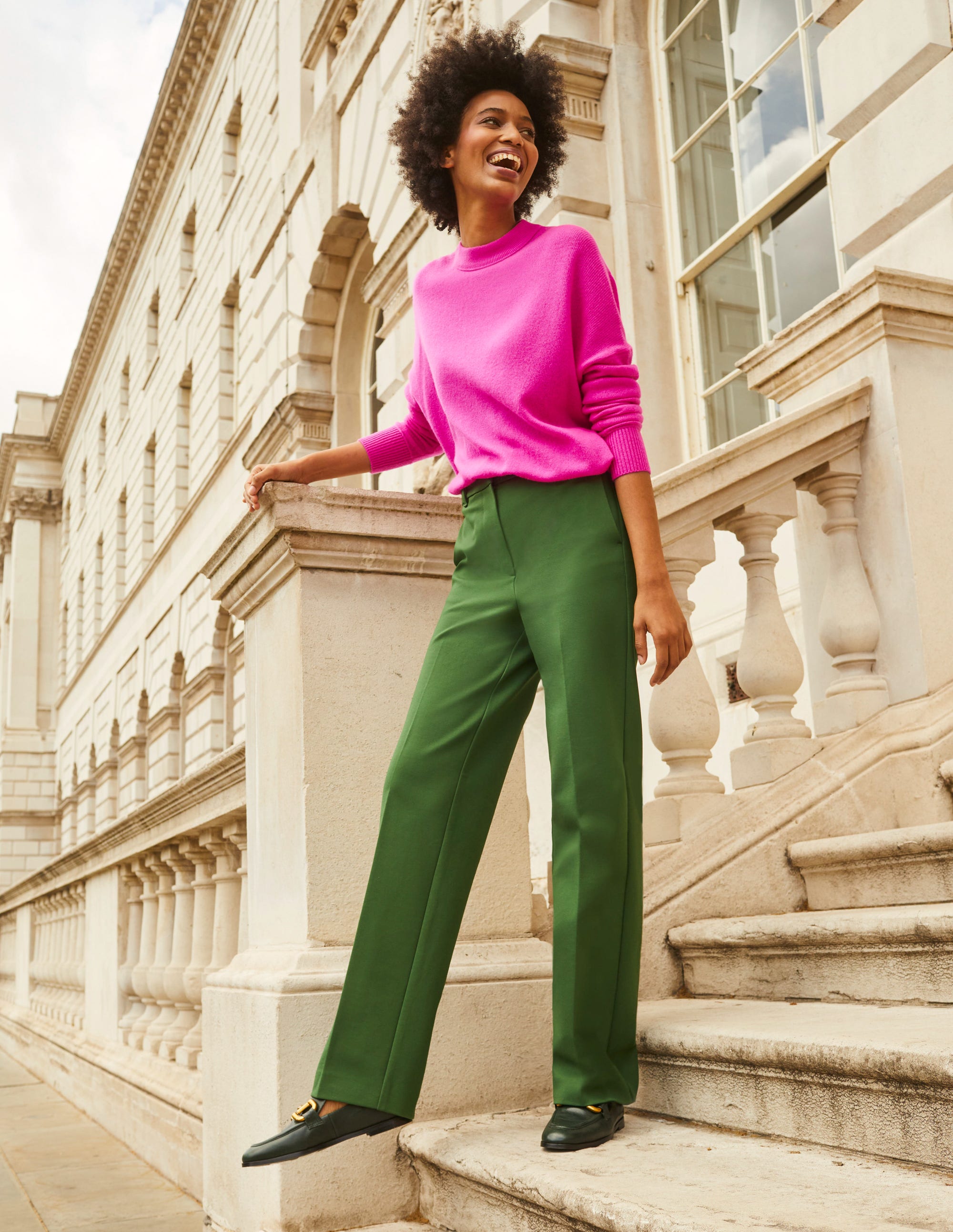 Westbourne Ponte Pants-Winter Green - Image 5