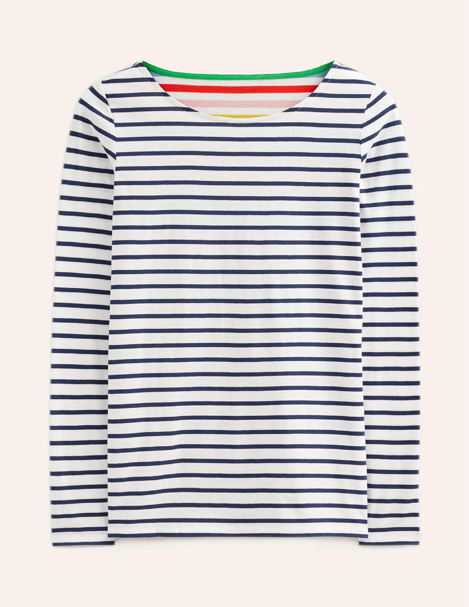 Ella Long Sleeve Breton-Rainbow Multistripe-5
