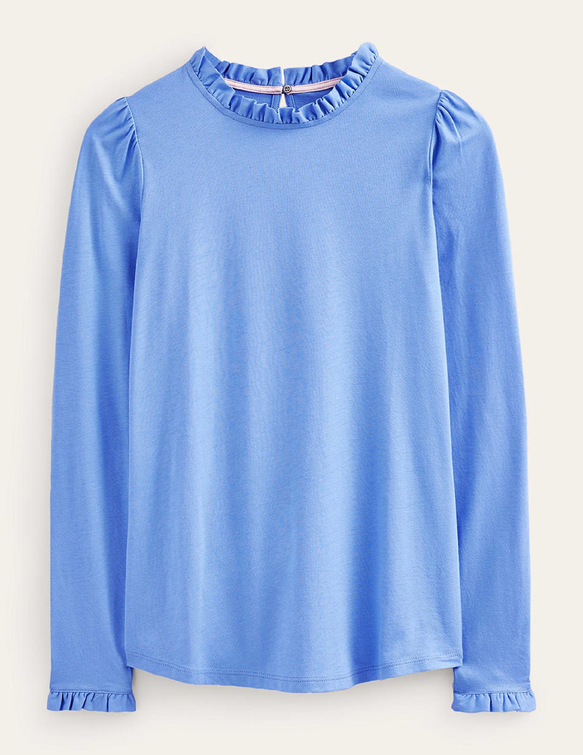 Supersoft Frill Detail Top-Marina - Image 5