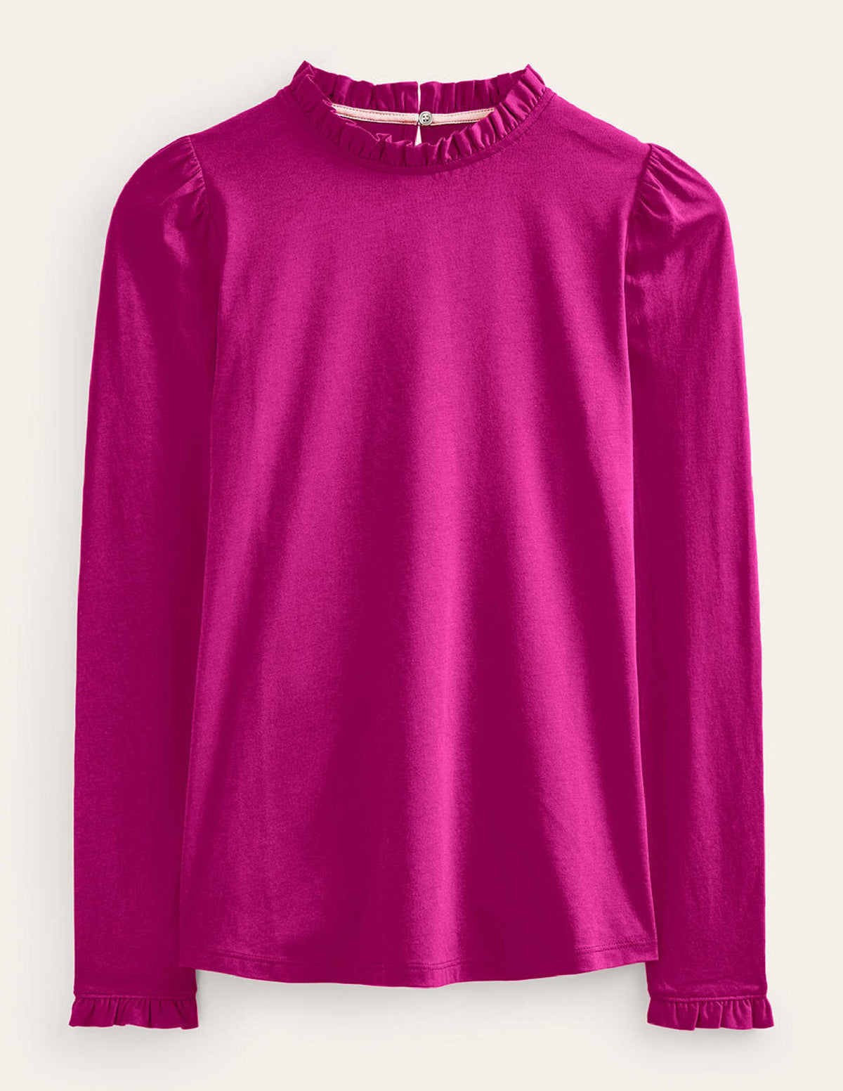 Supersoft Frill Detail Top-Damson Berry - Image 6