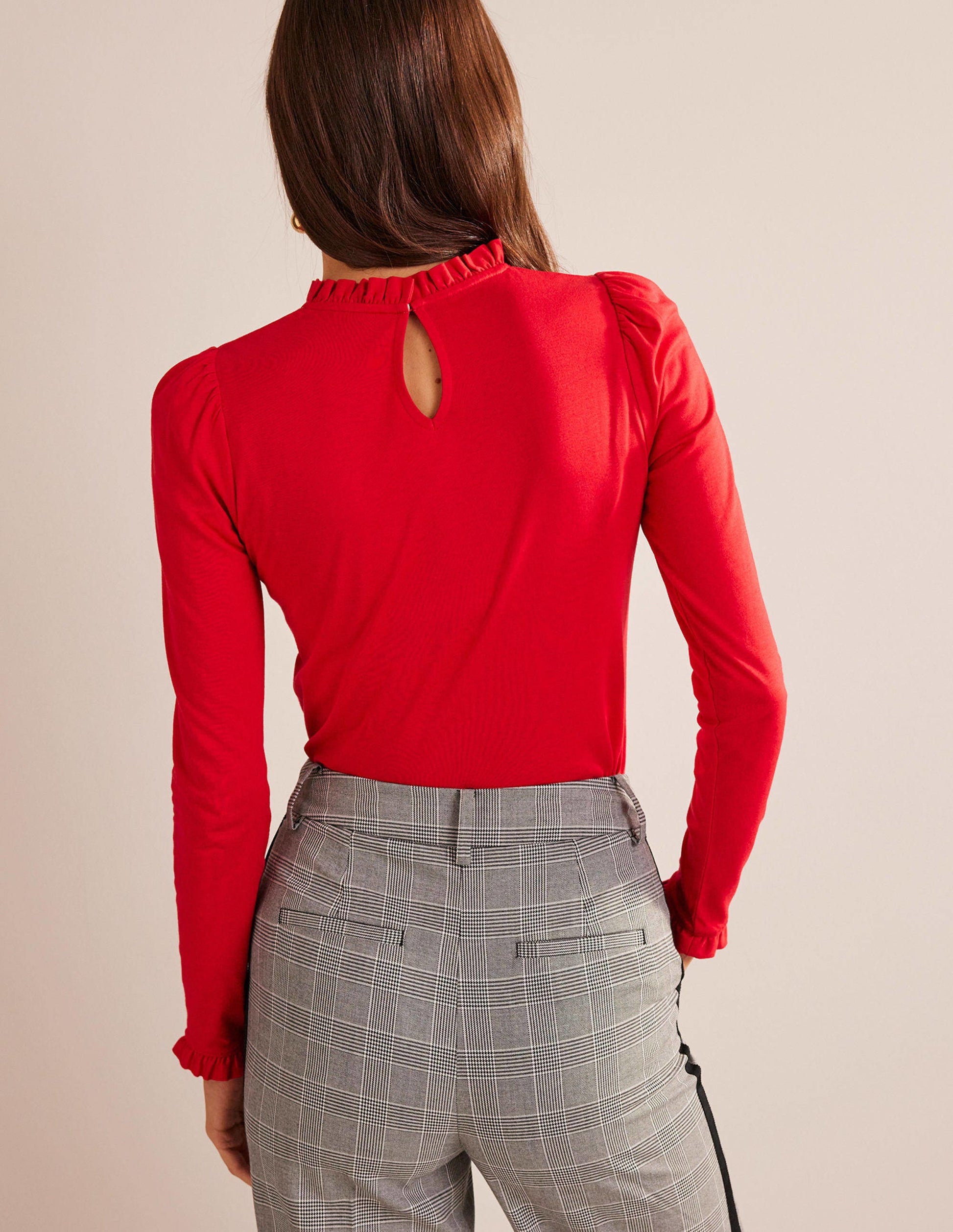 Supersoft Frill Detail Top-Salsa-3