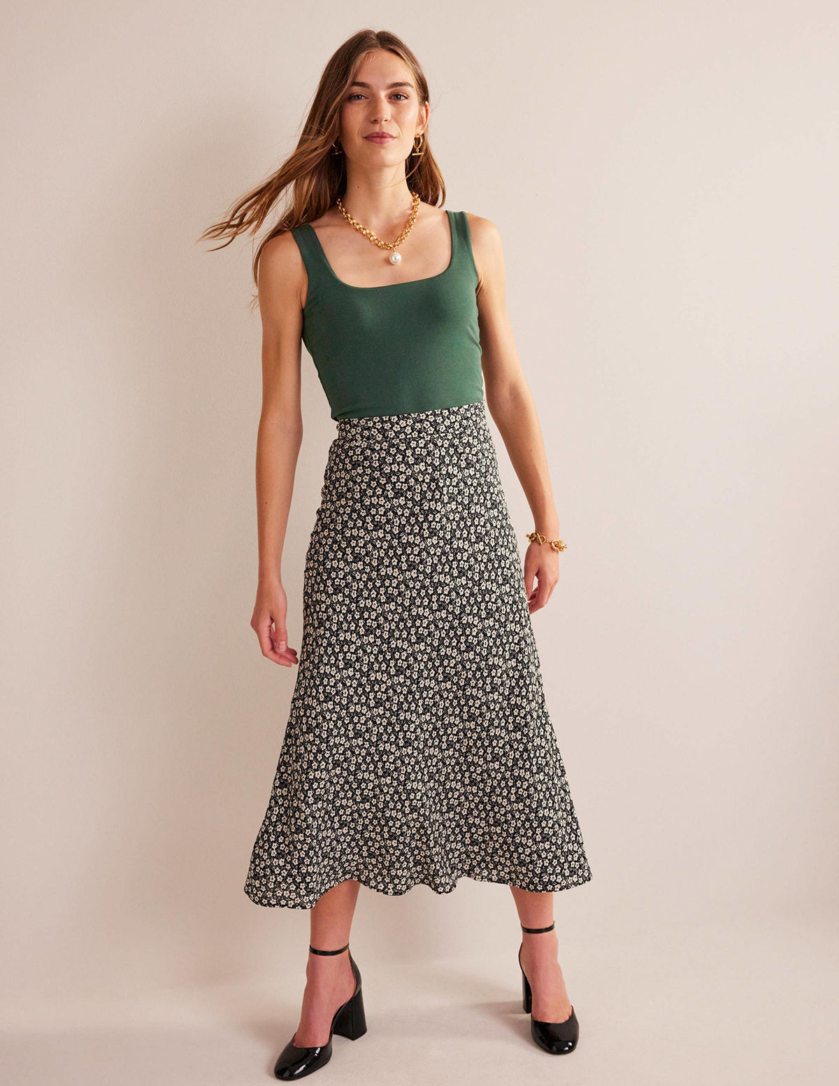 Double Layer Square Neck Tank-Chatsworth Green-4