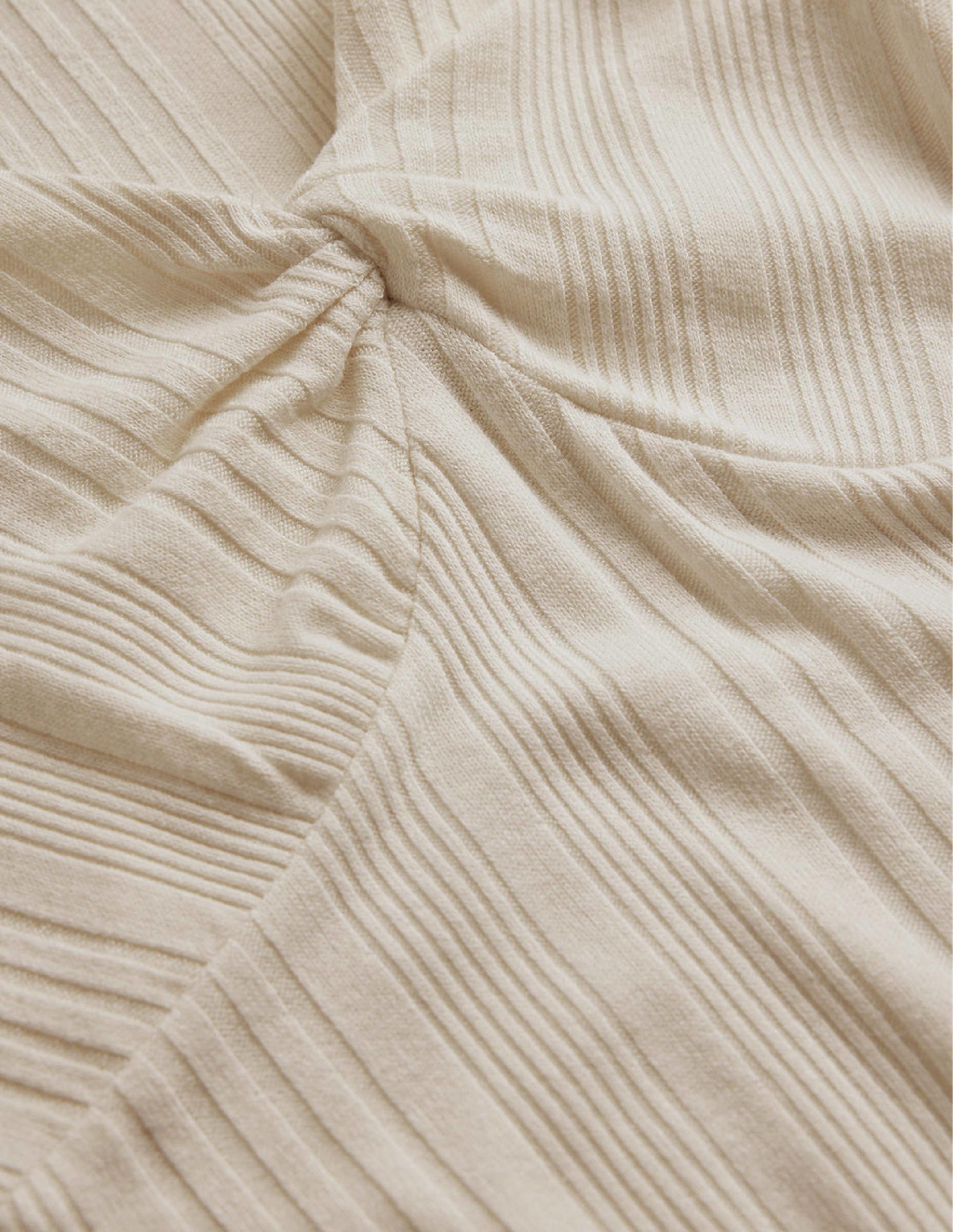 Tie Front Top-Ivory - Image 6