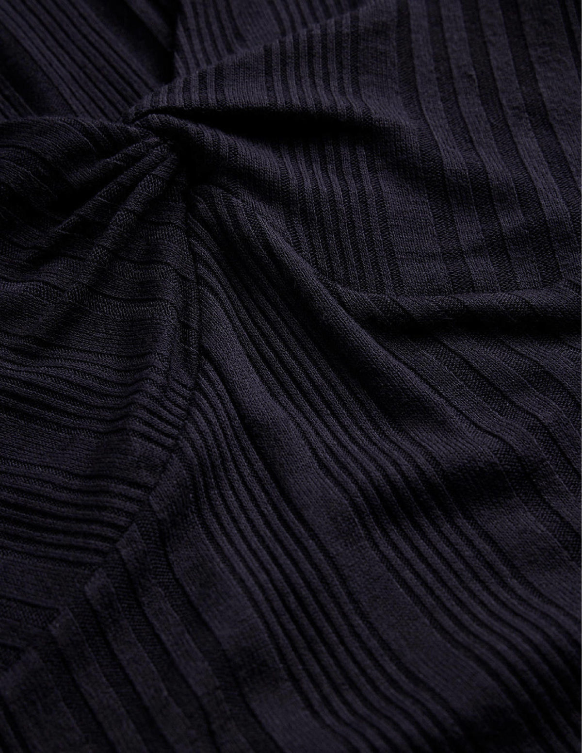 Tie Front Top-Navy - Image 6