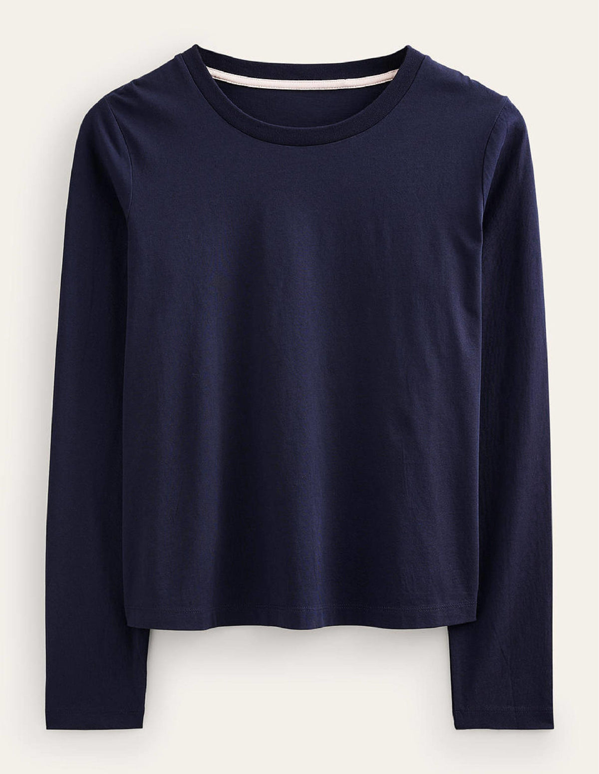 Pure Cotton Long Sleeve Top-Navy - Image 5