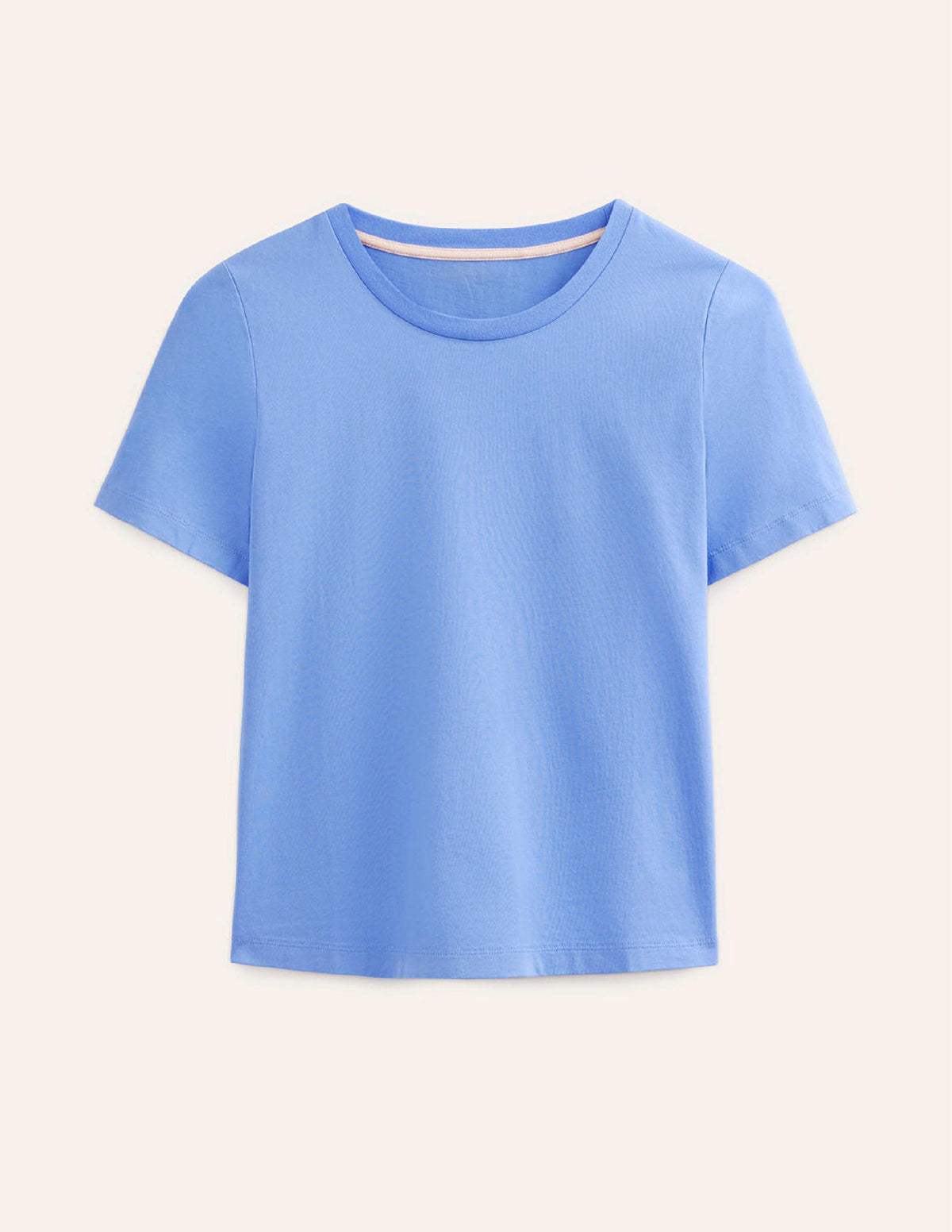 Pure Cotton Crew T-shirt-Marina-5