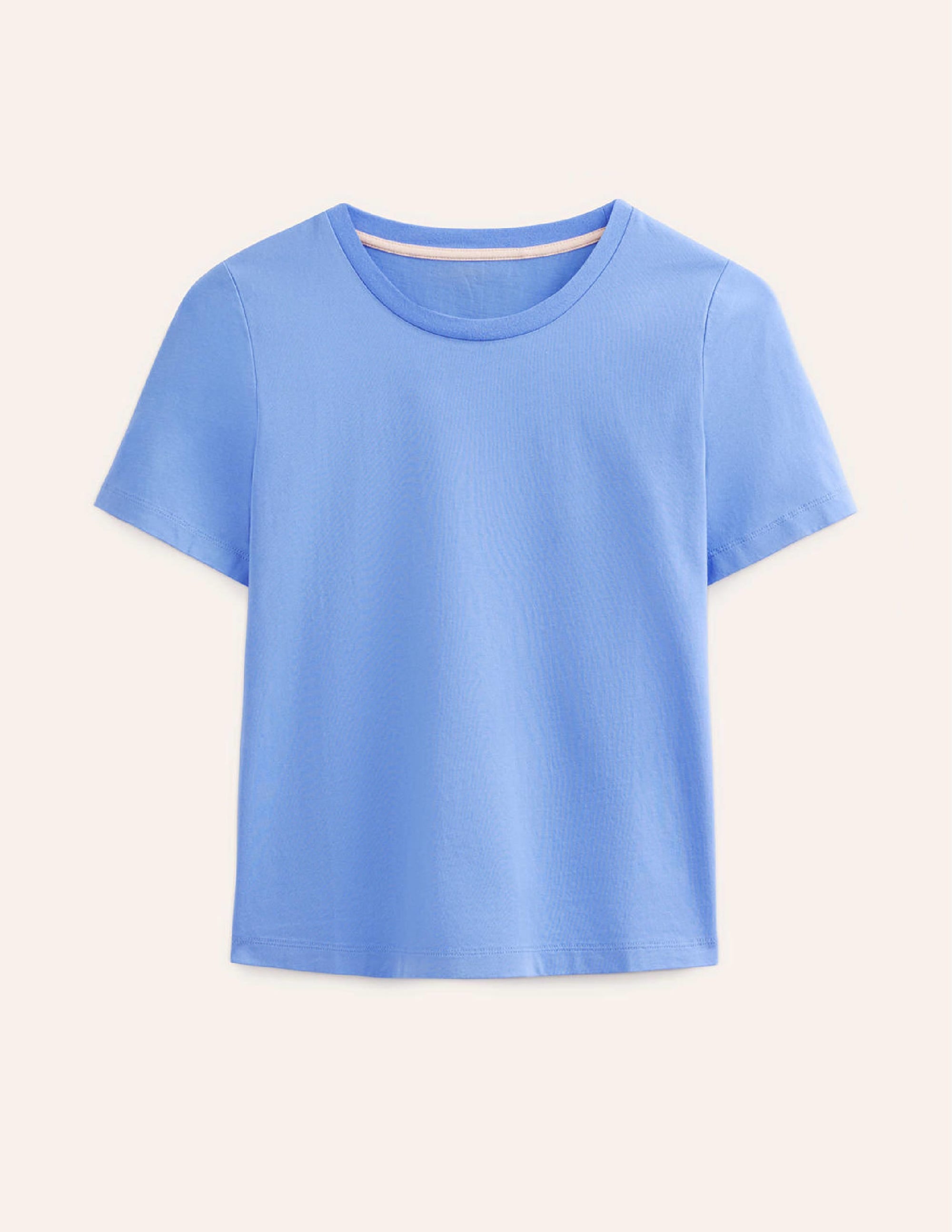 Pure Cotton Crew T-shirt-Marina - Image 5