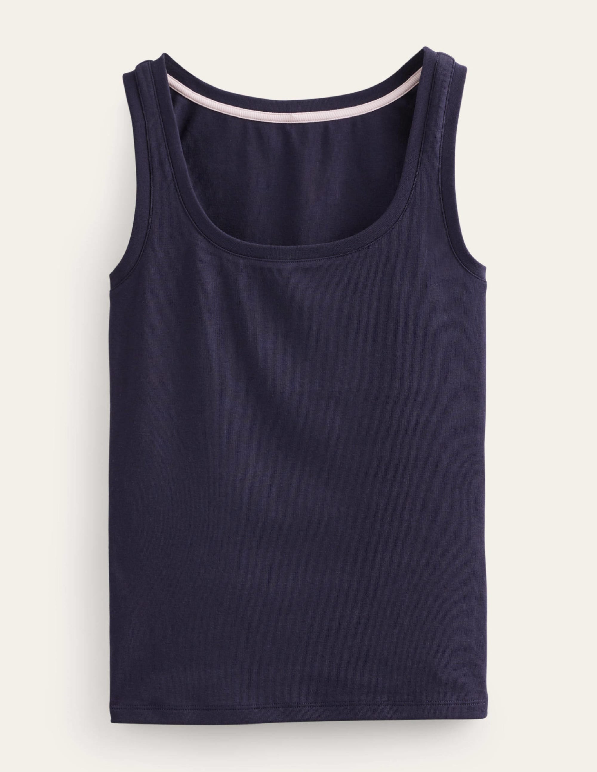 Essential Scoop-Neck Tank-Navy - Image 5