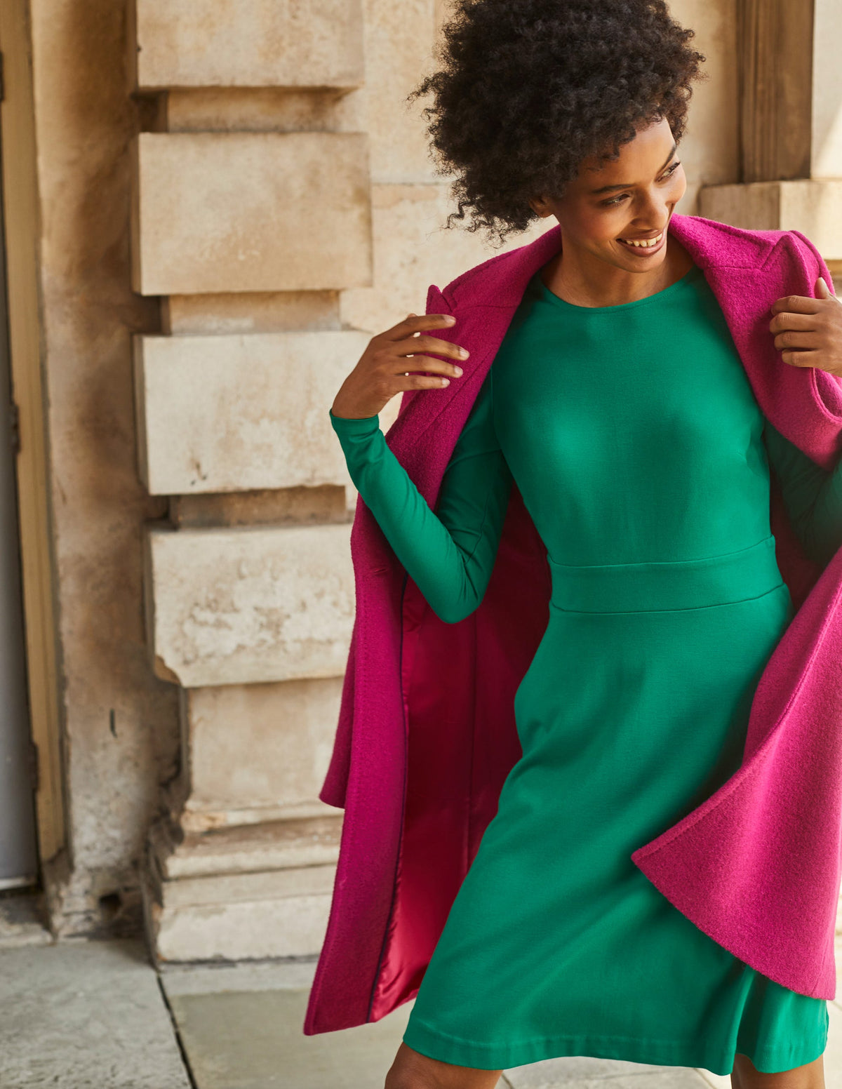 Canterbury Textured Coat-Magenta - Image 8