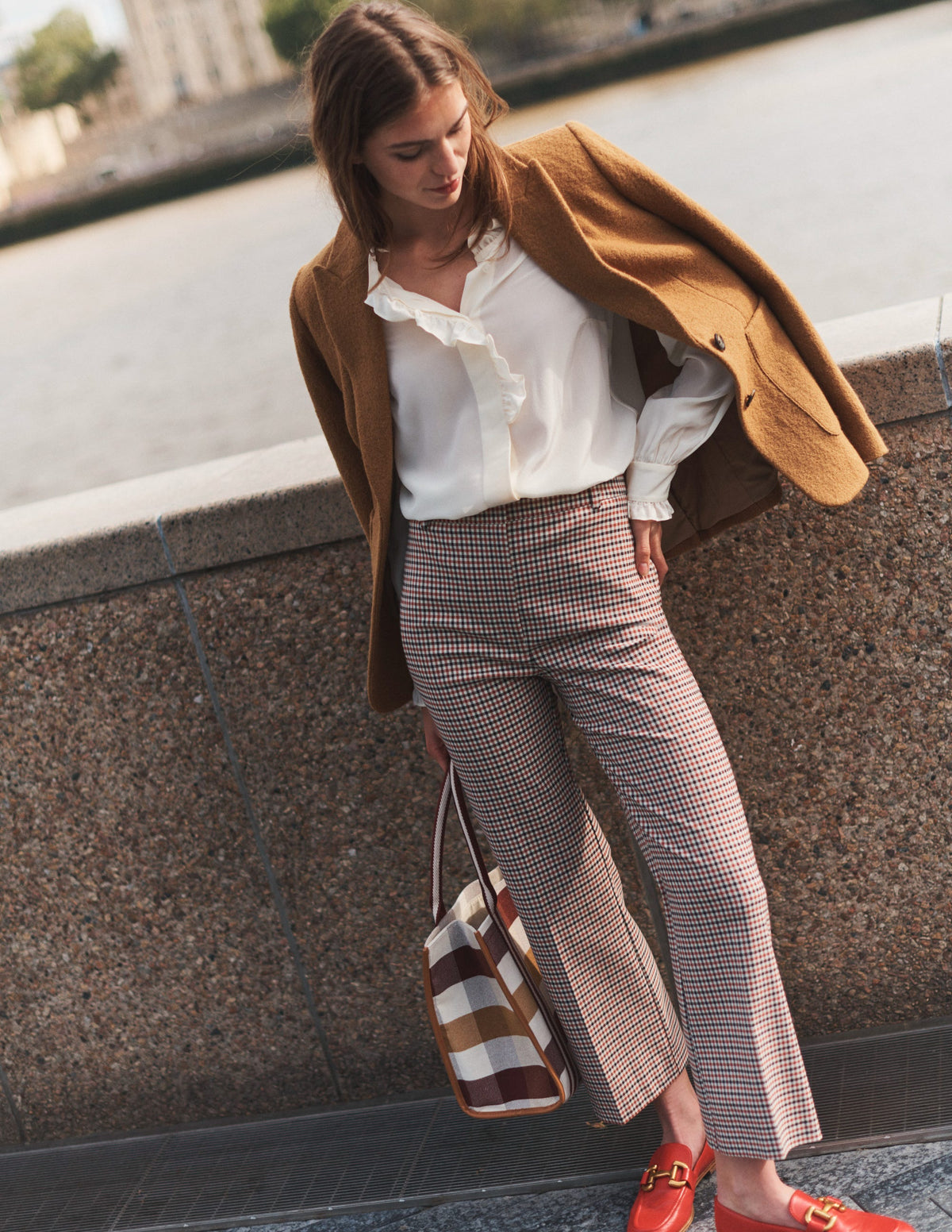The Marylebone Textured Blazer-Camel - Image 6