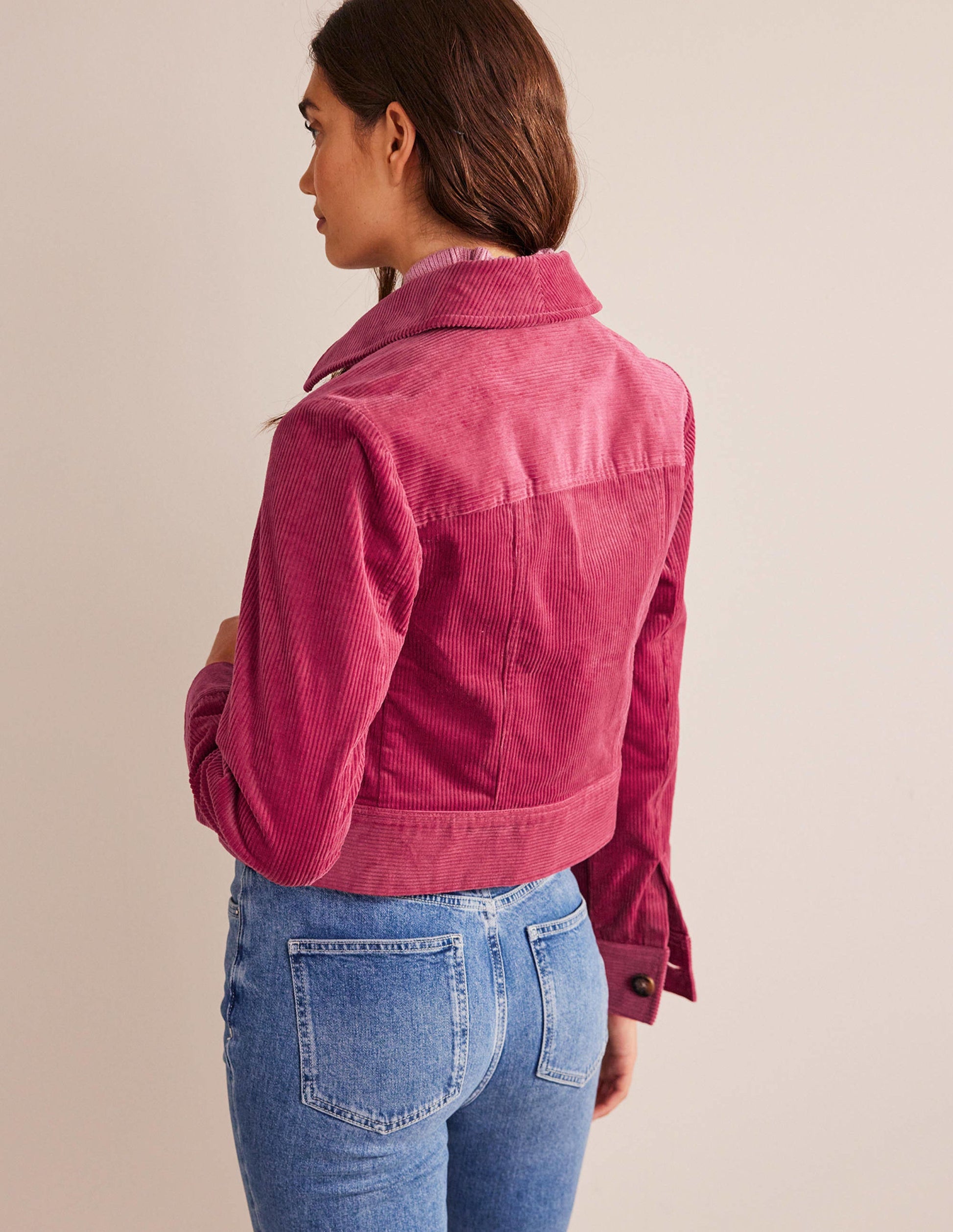 Corduroy Jacket-Warm Cranberry-3