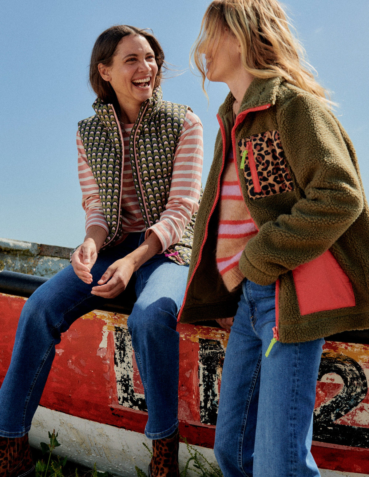 Fife Quilted Vest-Chalky Pink, Geo Charm - Image 5
