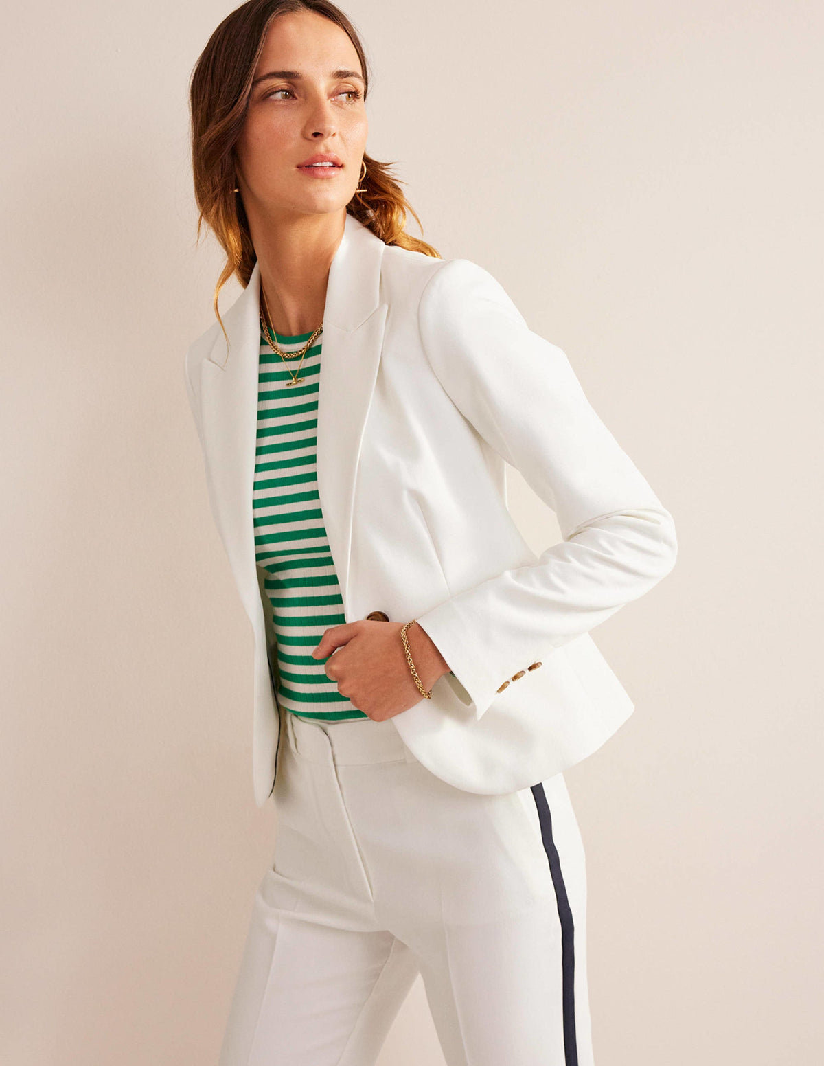The Canonbury Tailored Blazer-Ivory - Image 4