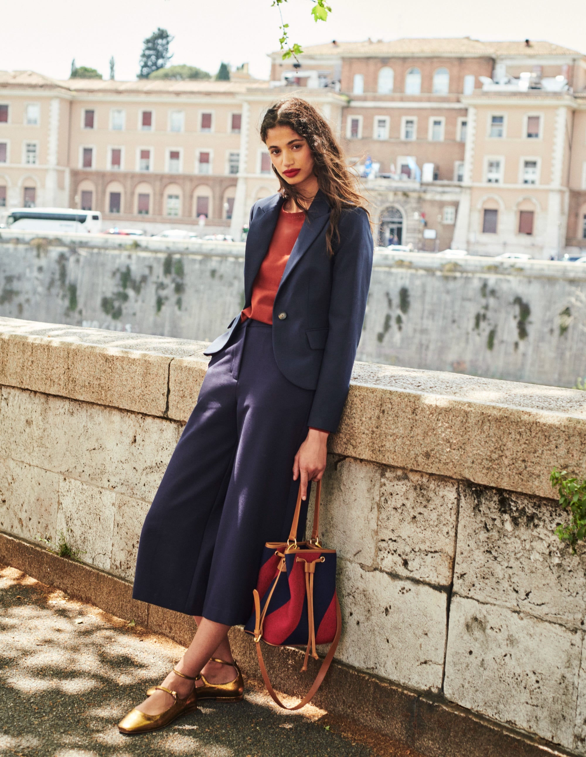 The Canonbury Tailored Blazer-Navy - Image 5